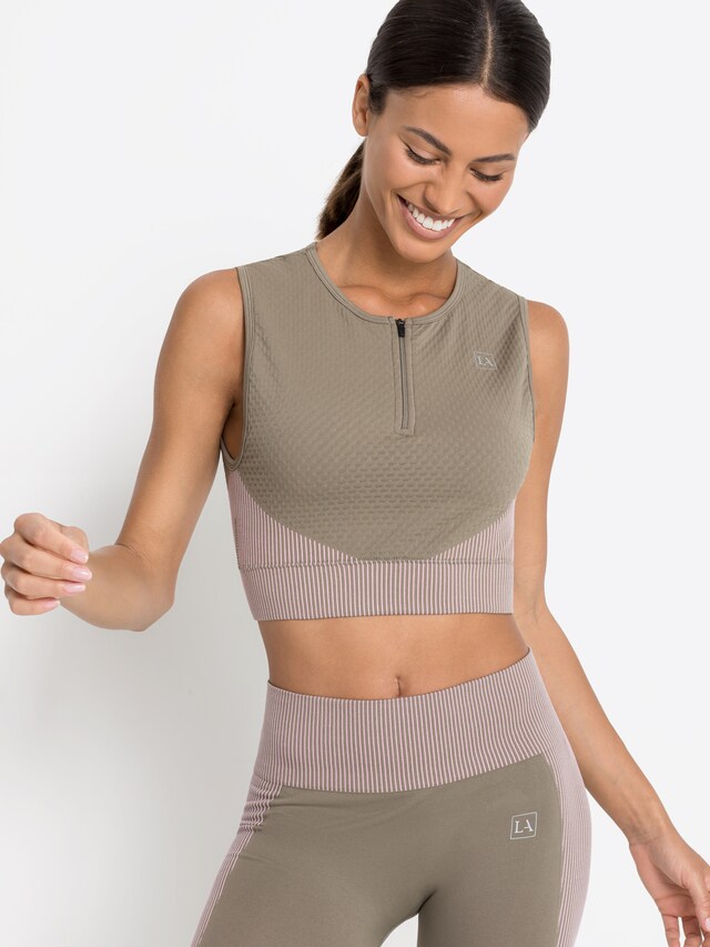 LASCANA ACTIVE, Sport top, zöld, 3 kép a 6 közül