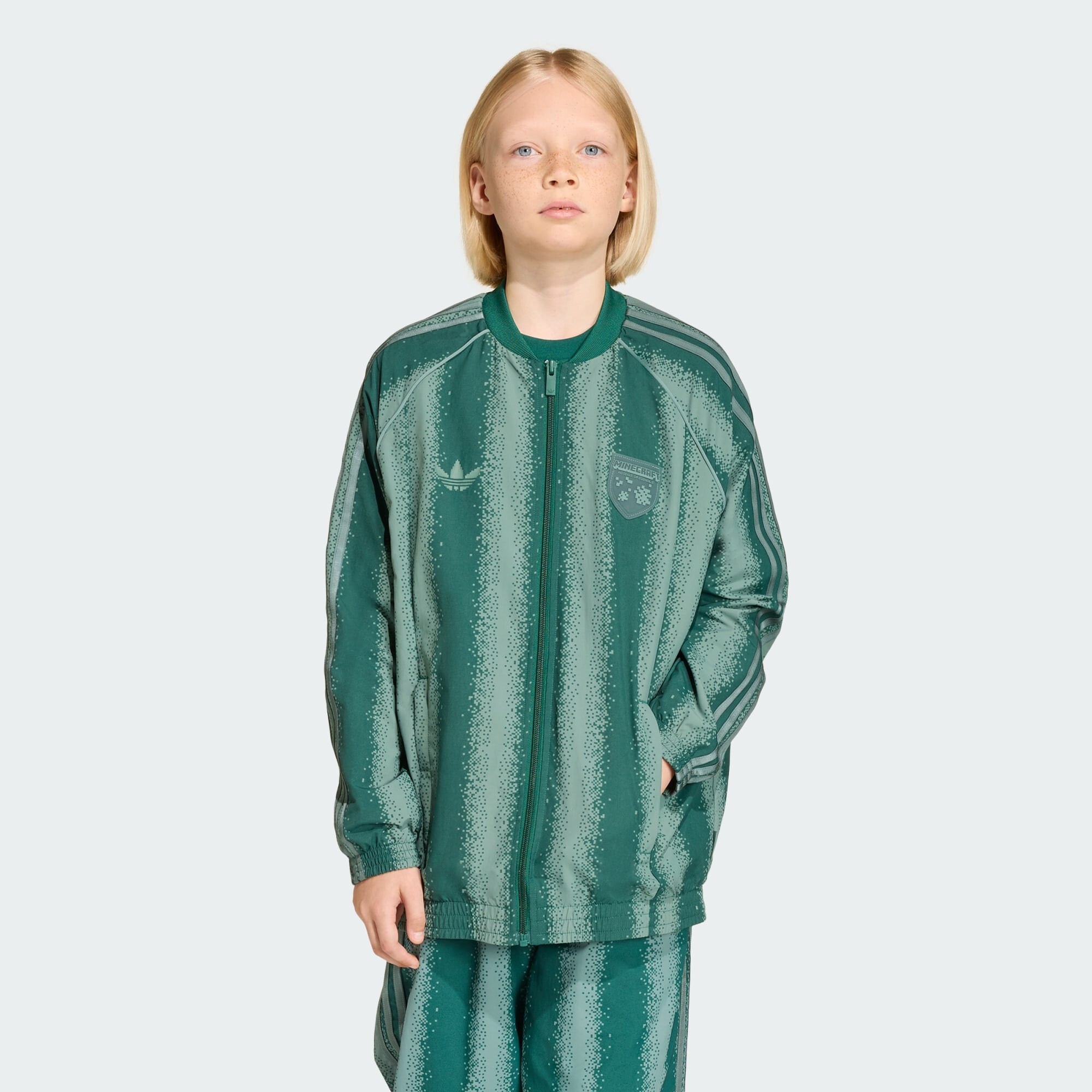 ADIDAS ORIGINALS Chaqueta de entretiempo 'ADIDAS MINECRAFT SST LOOSE TRACK' verde / menta – imagen 2