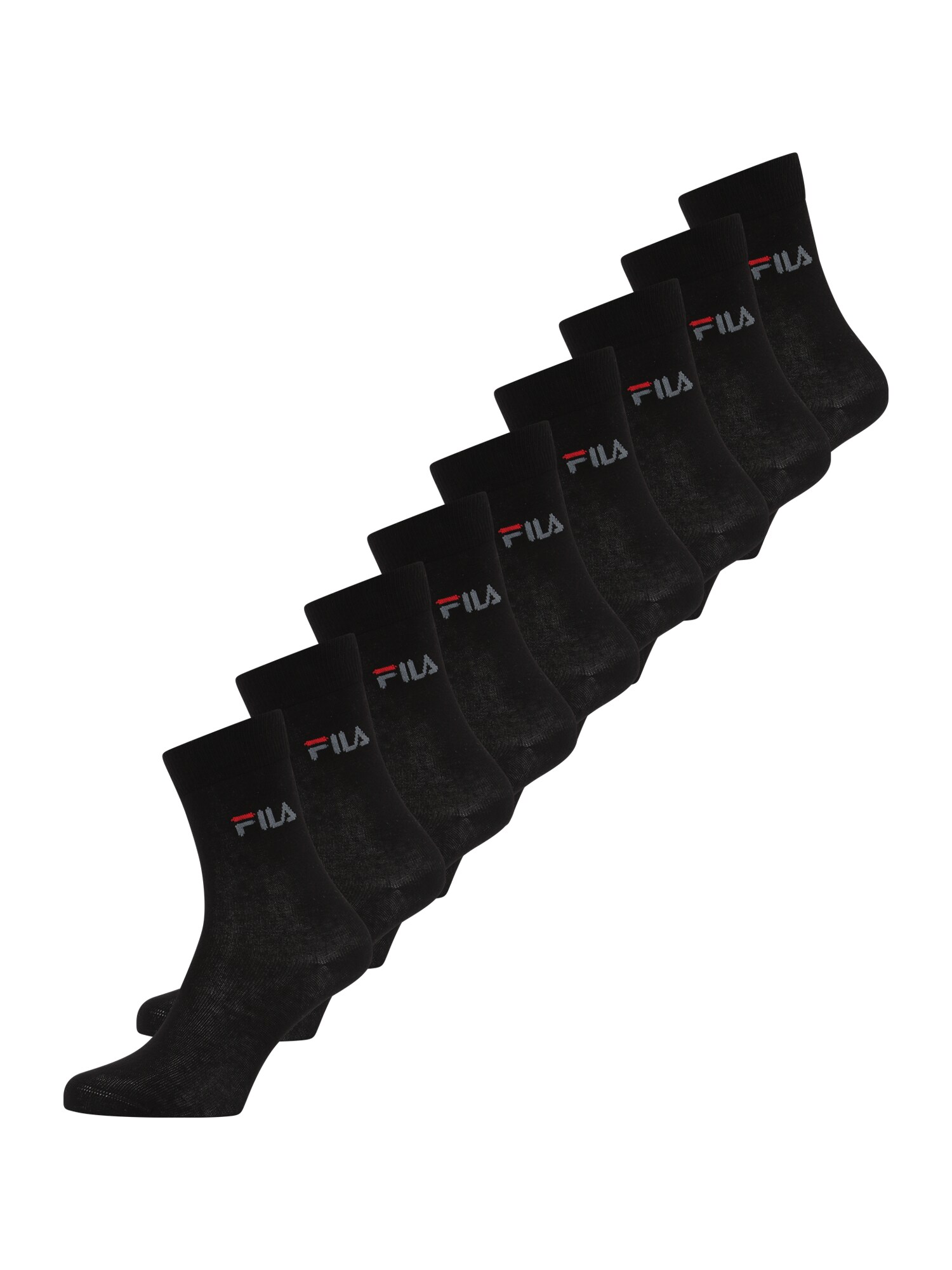 FILA Șosete  roșu / negru / alb