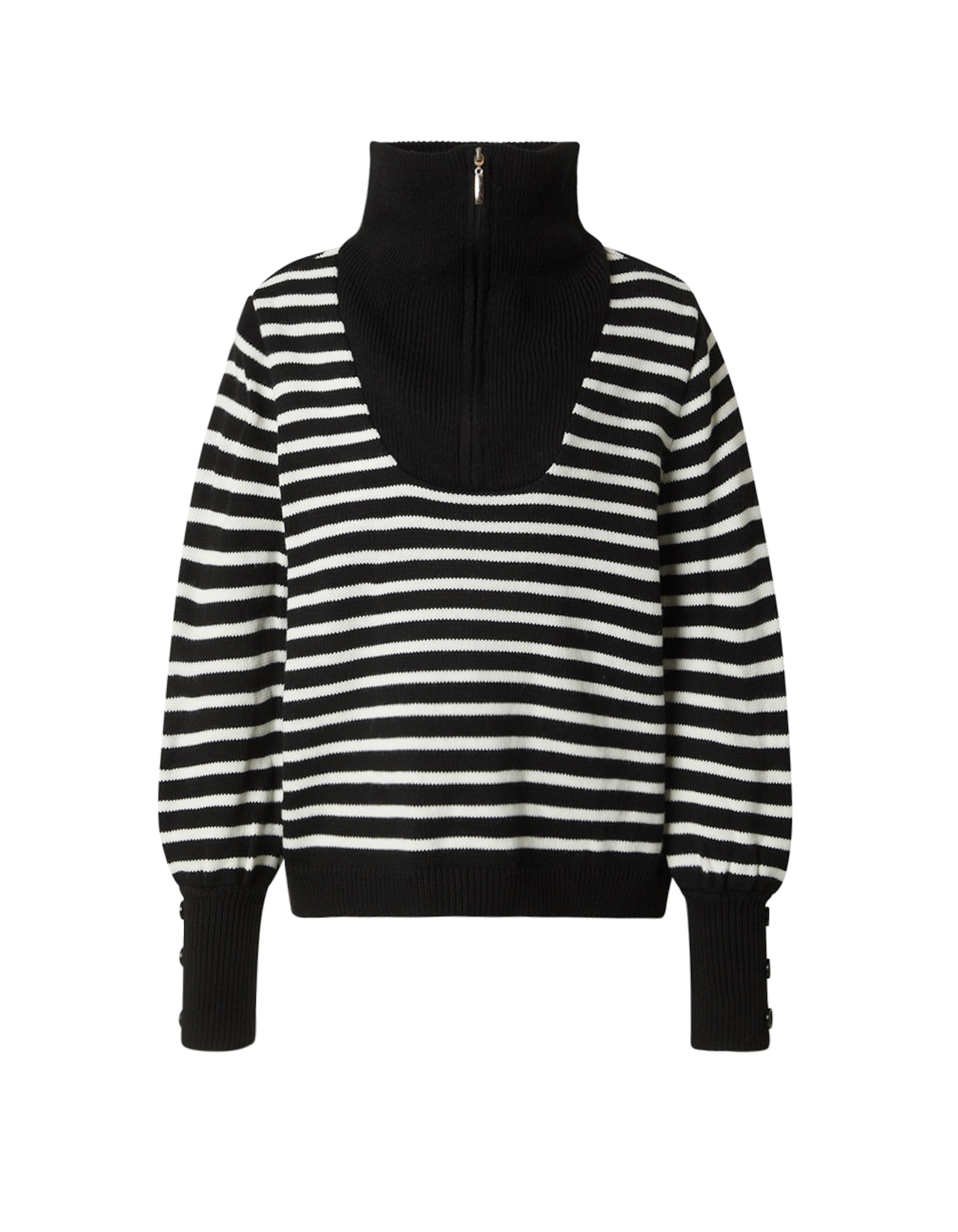 Bianco Lucci Pulover  negru / alb