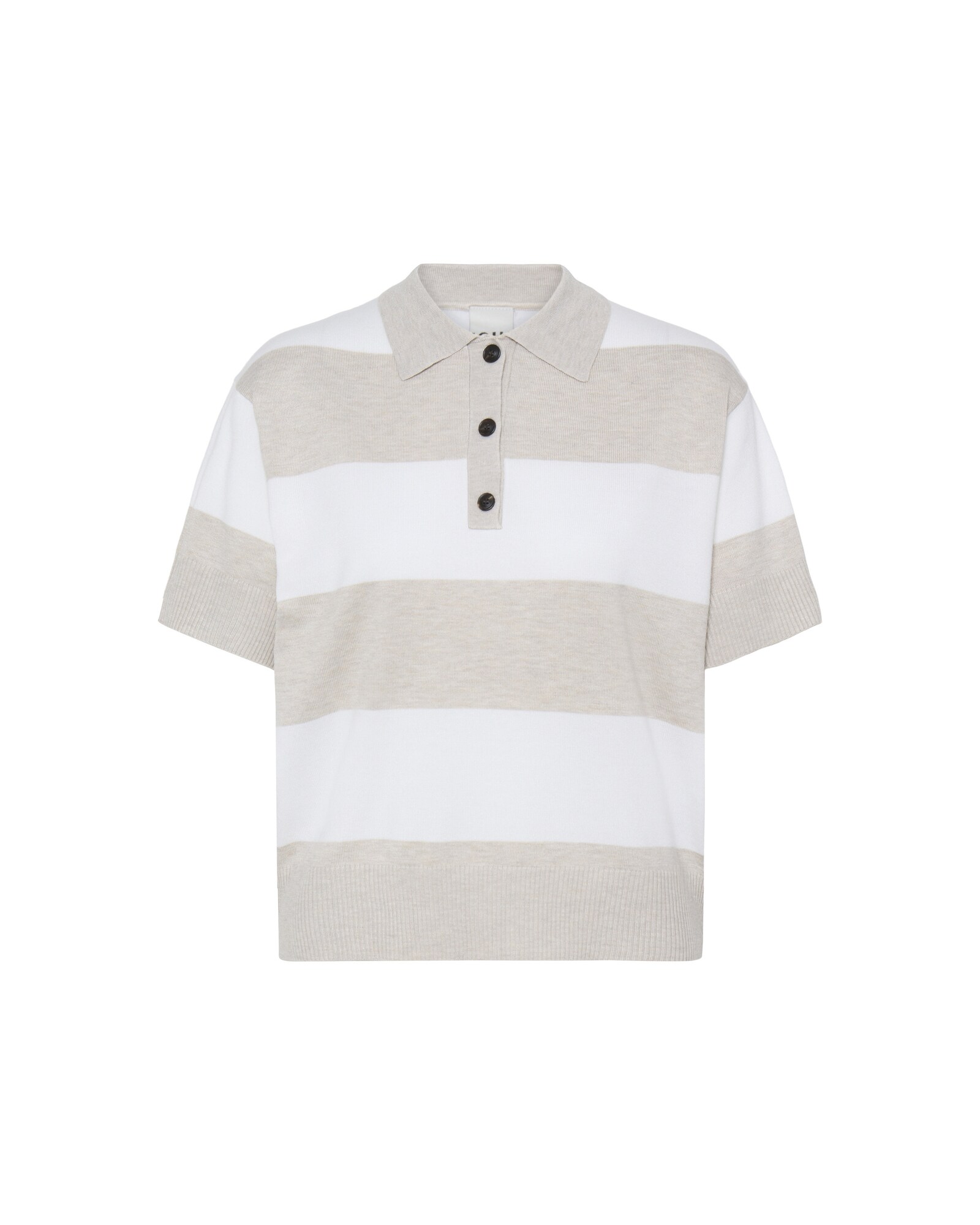 ICHI Jersey 'IHLULS'  beige / blanco