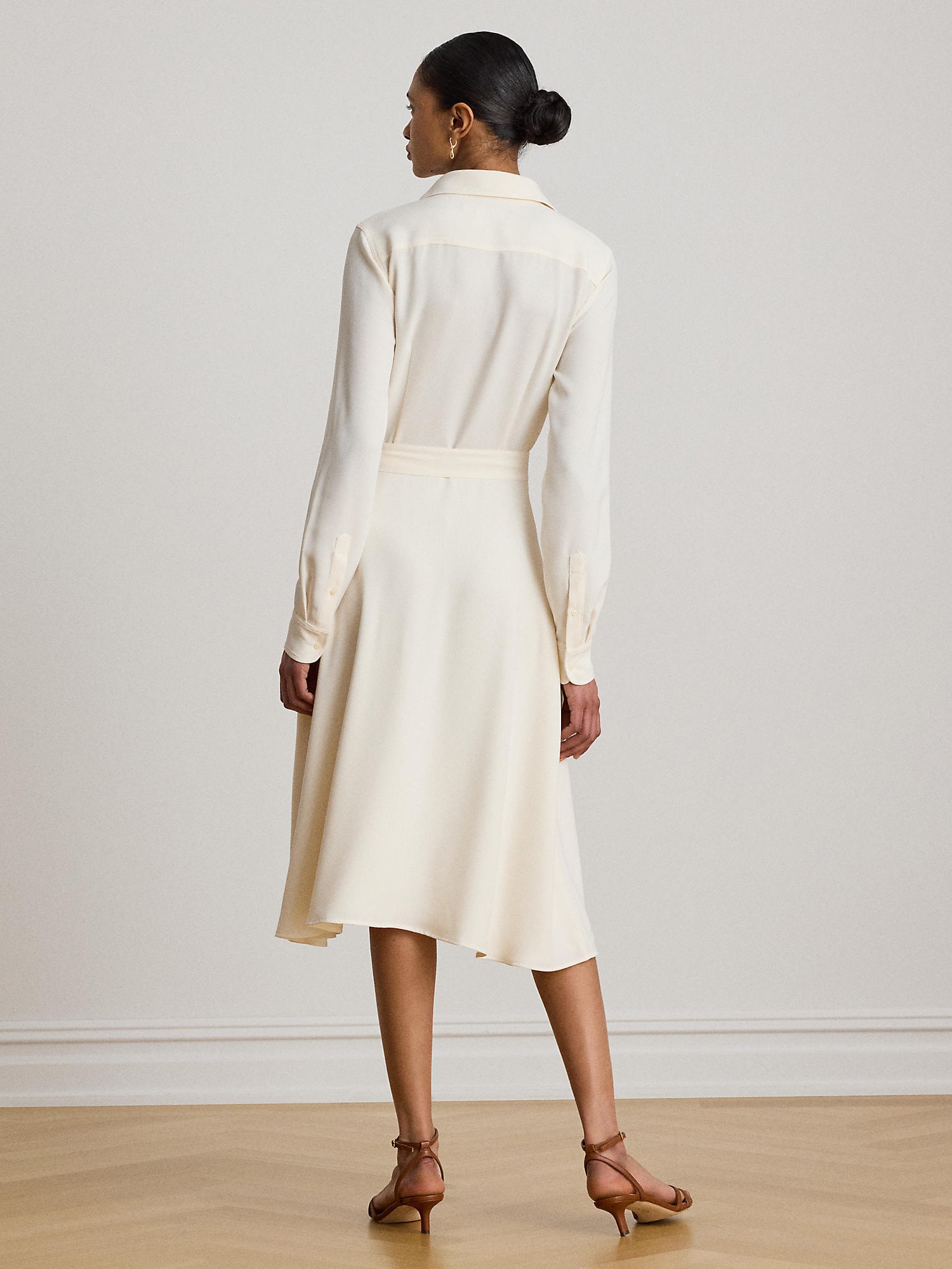 Lauren Ralph Lauren Vestido camisero crema – imagen 3