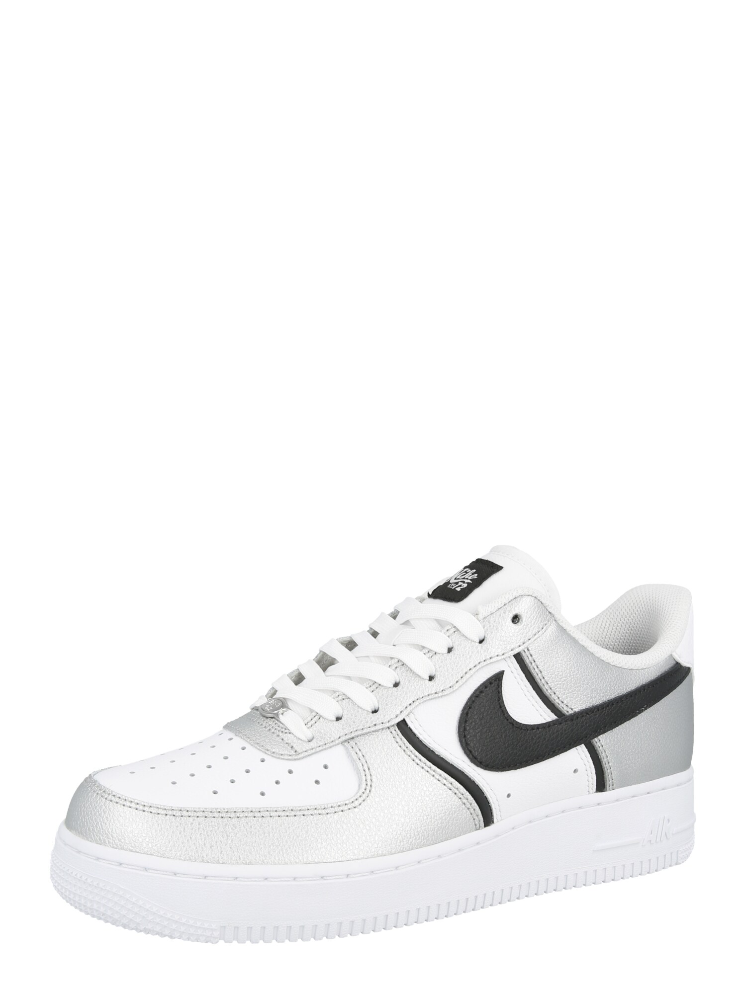 Nike Sportswear Sneaker low Air Force 1 07 LV8 negru / argintiu / alb