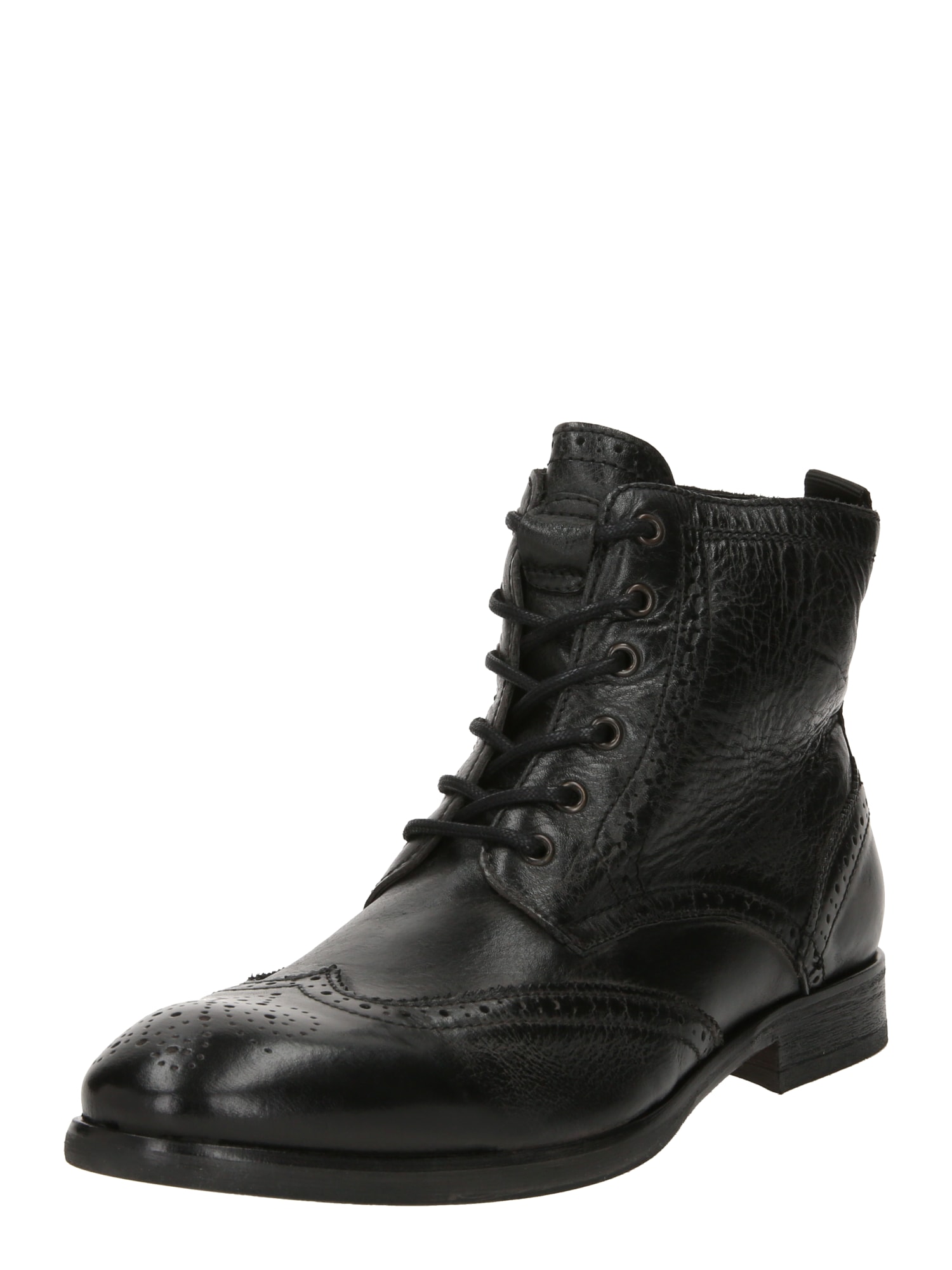 Hudson London Μπότες με κορδόνια SIMPSON CALF μαύρο