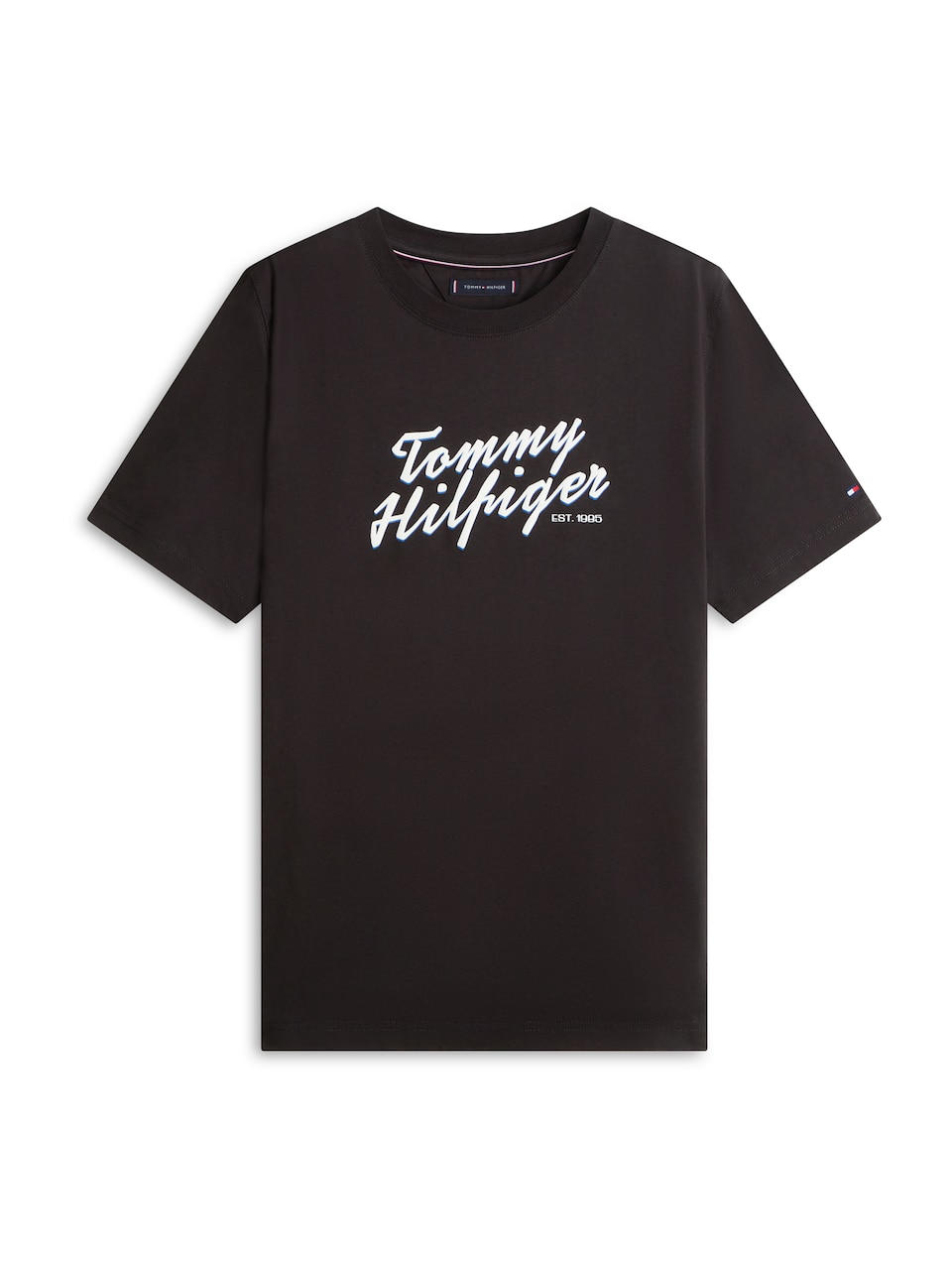 T-shirt 'SUMMER' blå / svart