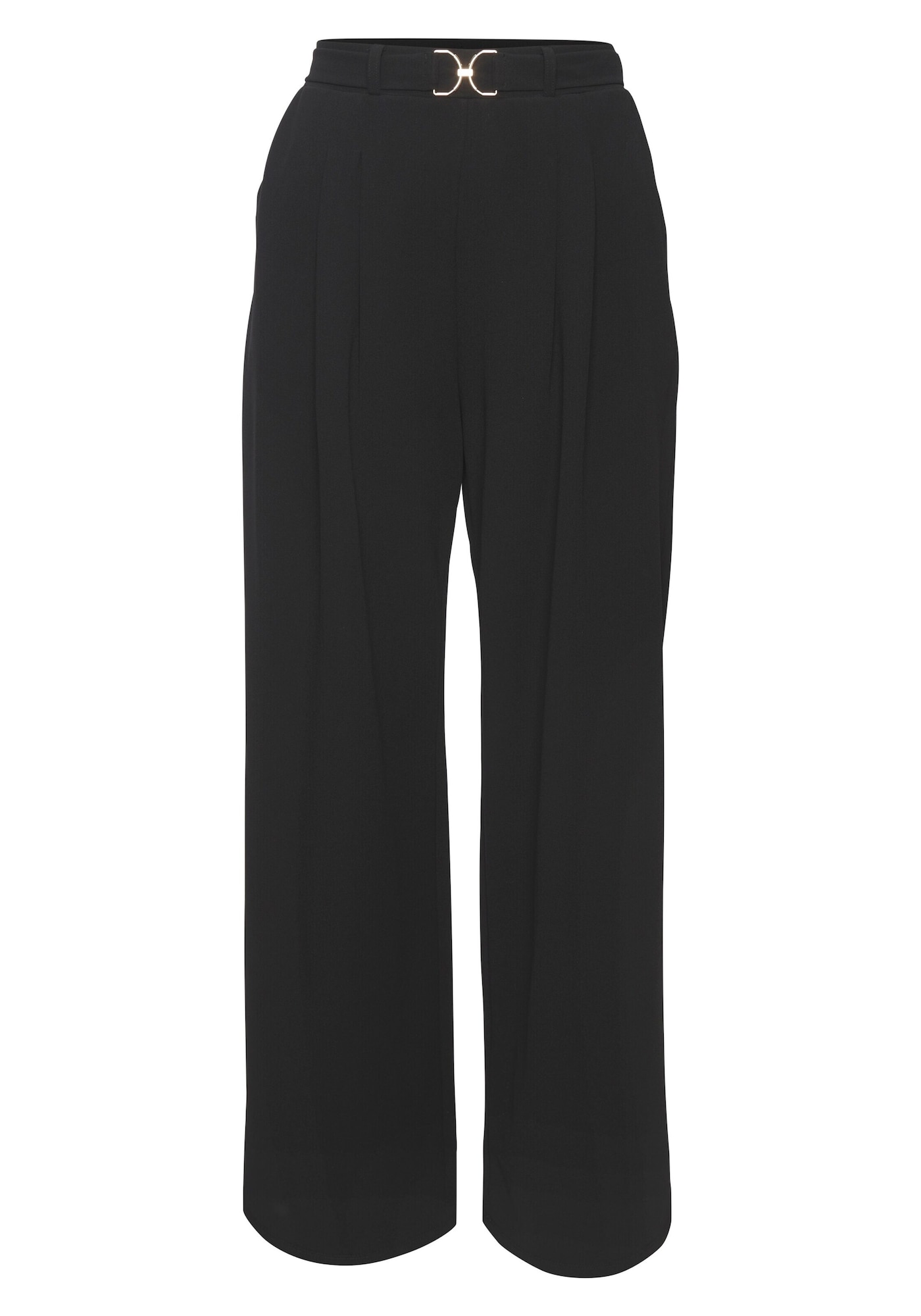 LASCANA Pantaloni cutați negru