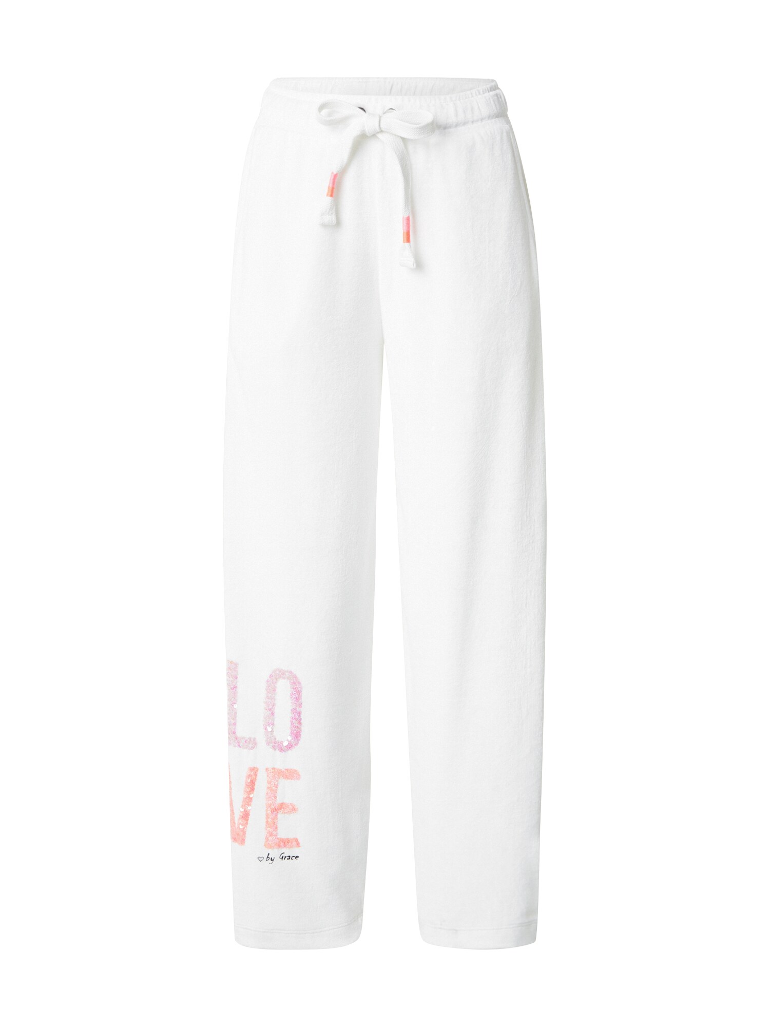 Grace Pantaloni Nicki  mov orhidee / corai / alb murdar