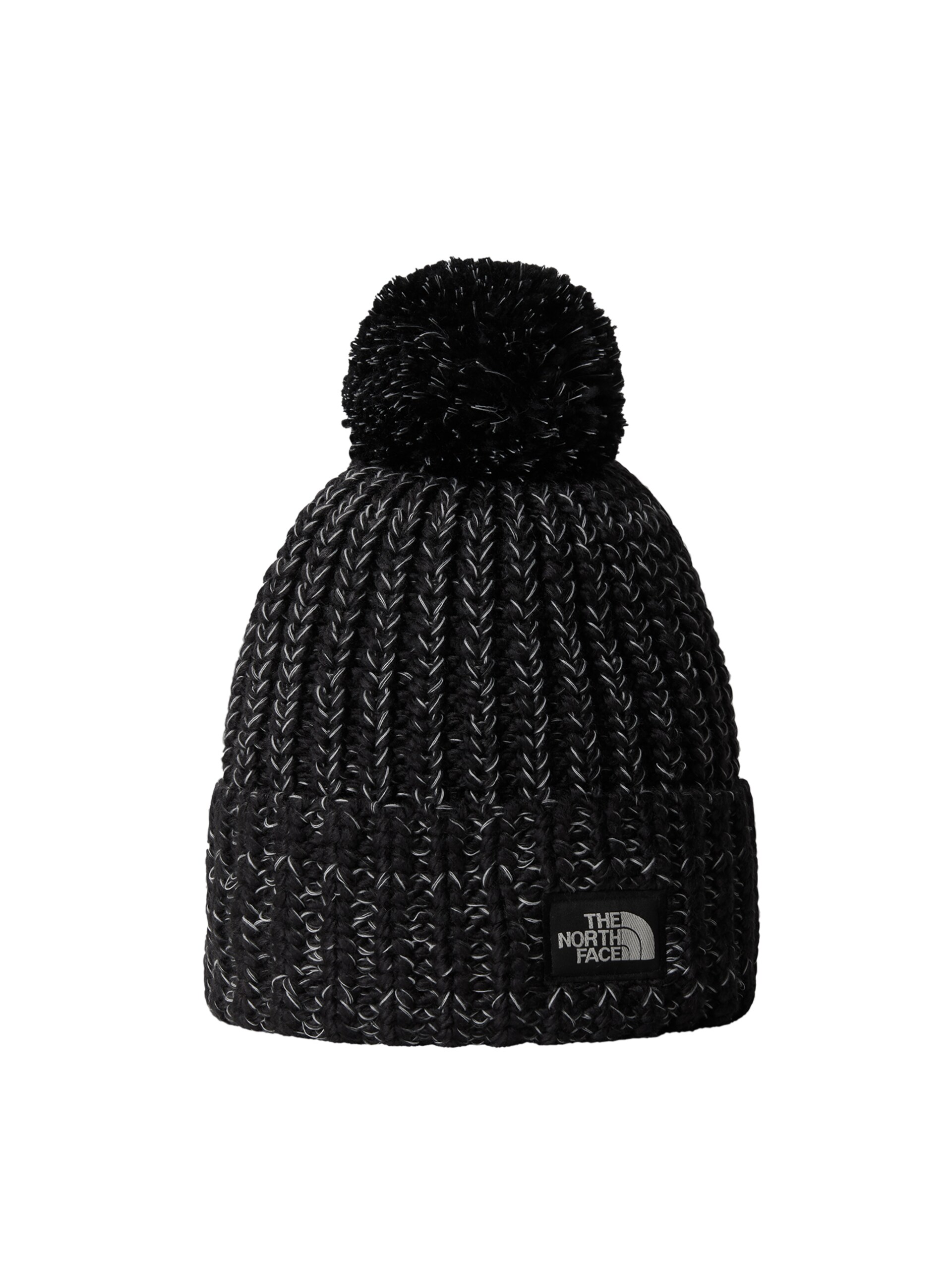 THE NORTH FACE Svart Beanie Cozy Chunky Cabin Beanie Black/White Pom mössor dam – bild 2
