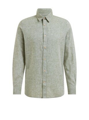 WE Fashion Overhemd Taupe / Pastelgroen