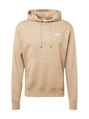 Nike Sportswear Sweatshirt ‘Club Fleece’ Kaki / Wit