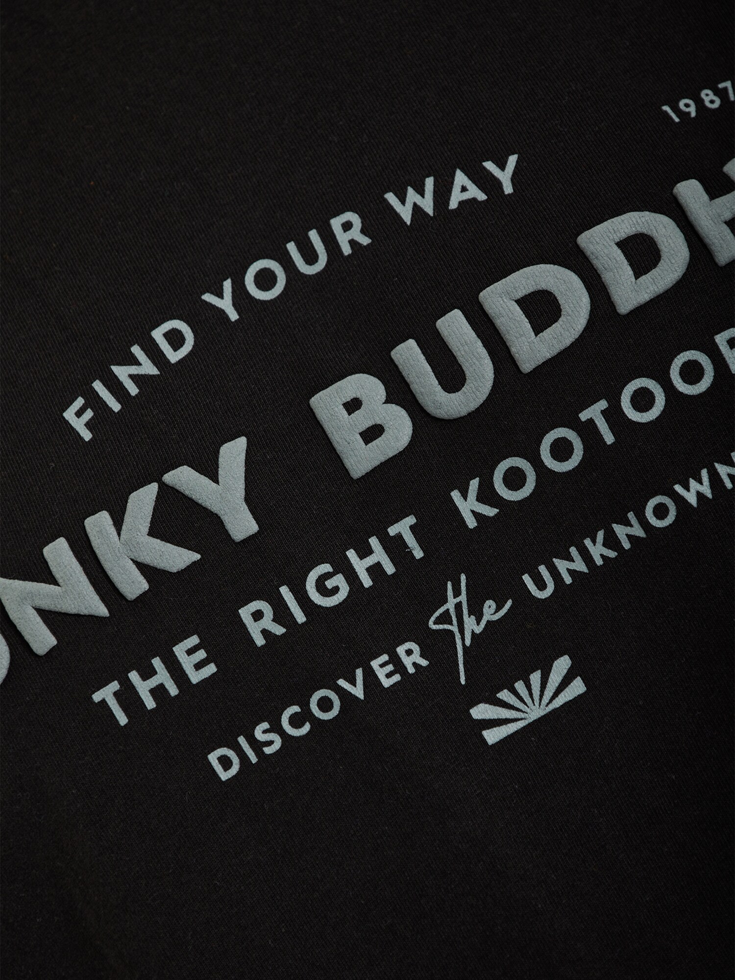 Funky Buddha Póló  szürke / fekete termék 2. képe