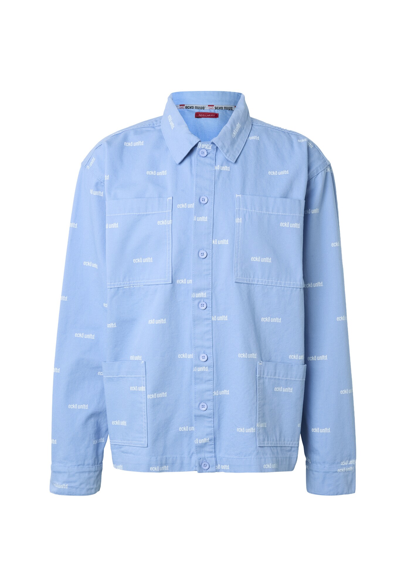 Ecko Unlimited Giacca di mezza stagione  blu chiaro / bianco
