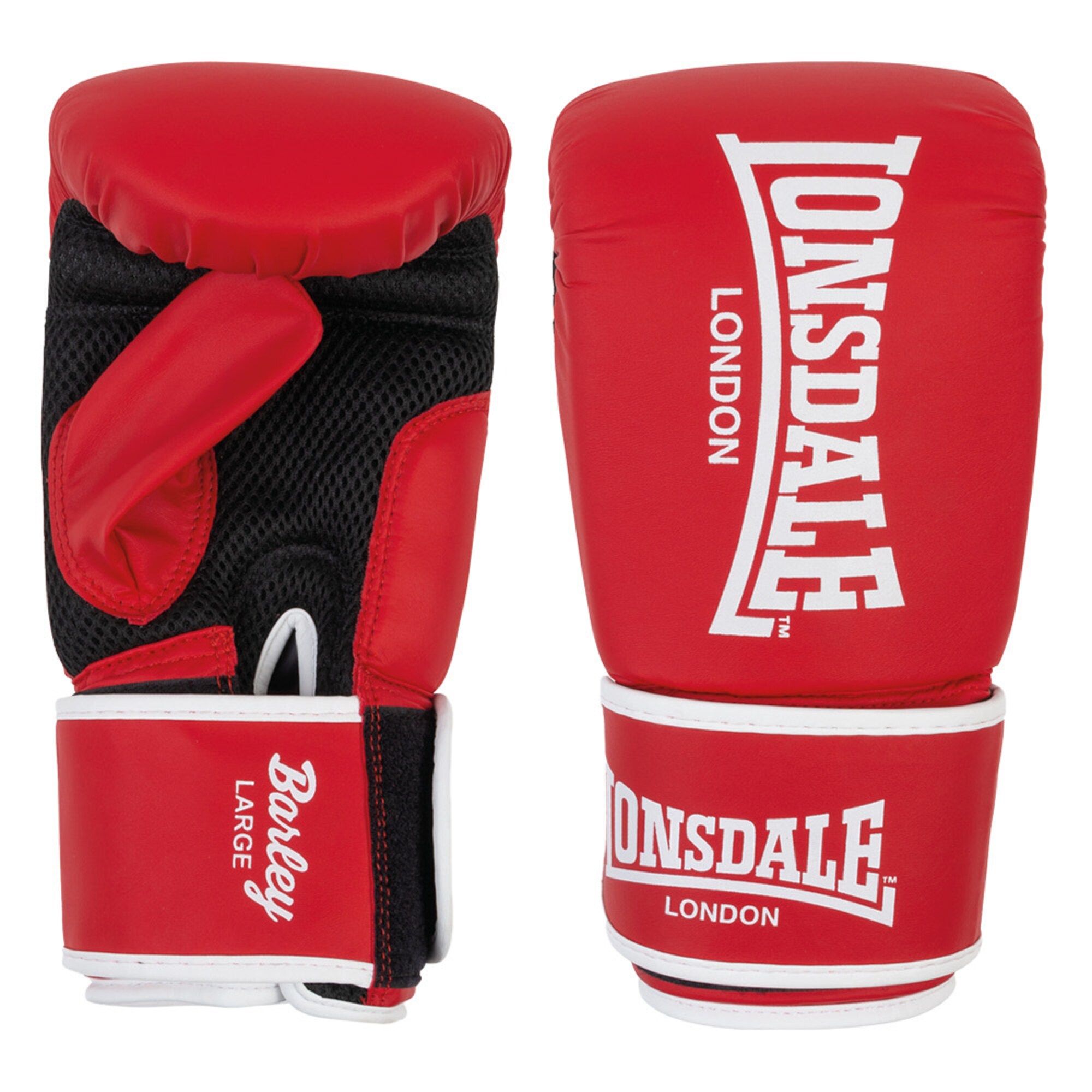 LONSDALE Mănuși sport Barley  roșu / negru / alb