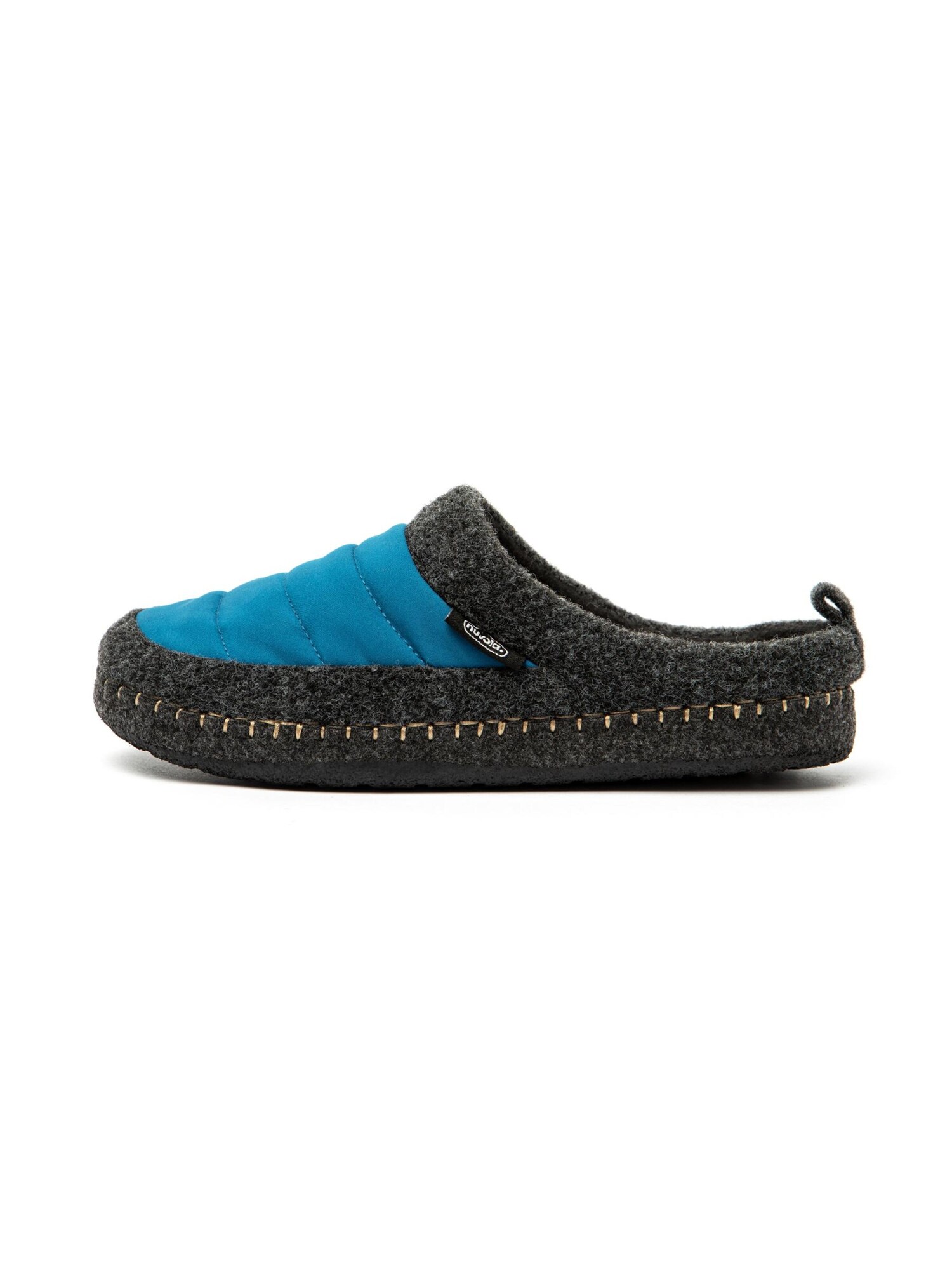 Nuvola. Zapatillas de casa 'Zueco New Wool'  petróleo