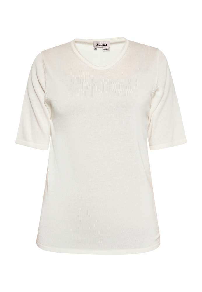 Sidona Pullover Damen Größe S wollweiß
