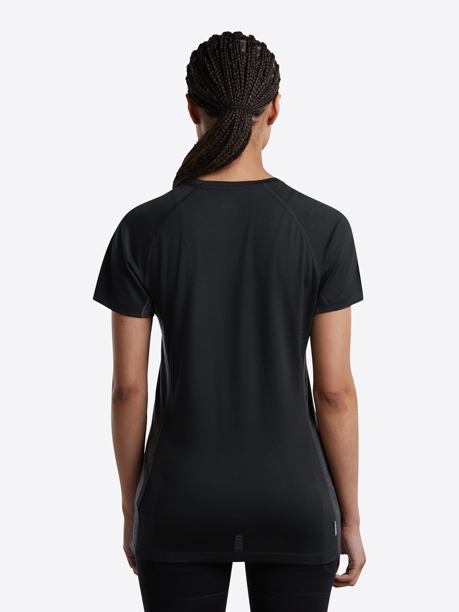 ICEBREAKER Camiseta funcional 'Sphe'  gris / negro – imagen 4