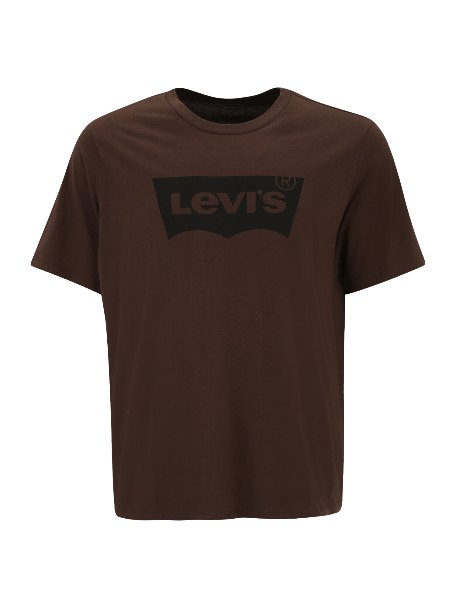 Levi's® Big & Tall Marškinėliai 'B&T BIG GRAPHIC TEE REDS' šokolado spalva / juoda