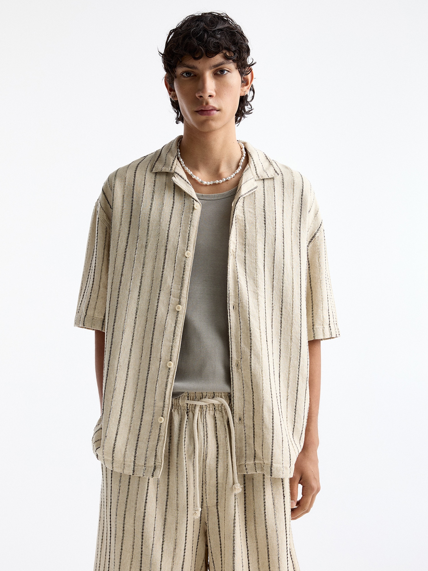 Pull&Bear Ing  világosbarna / fekete termék 2. képe