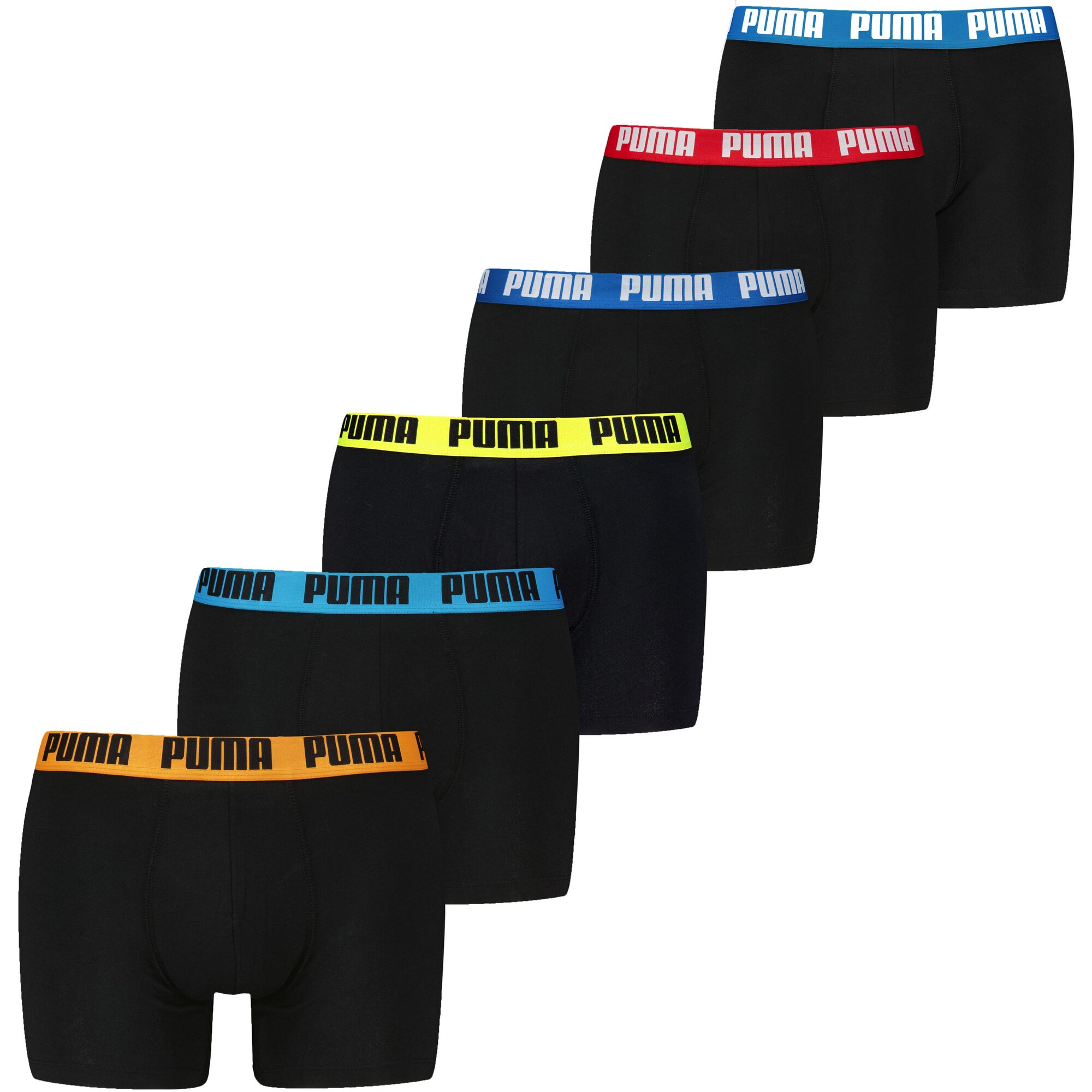 PUMA Boxeralsók 'Everyday'  égkék / sárga / narancs / fekete akciós termékkép 1