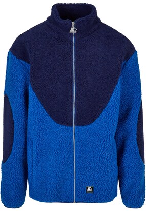 Starter Fleece jas Blauw / Donkerblauw / Wit