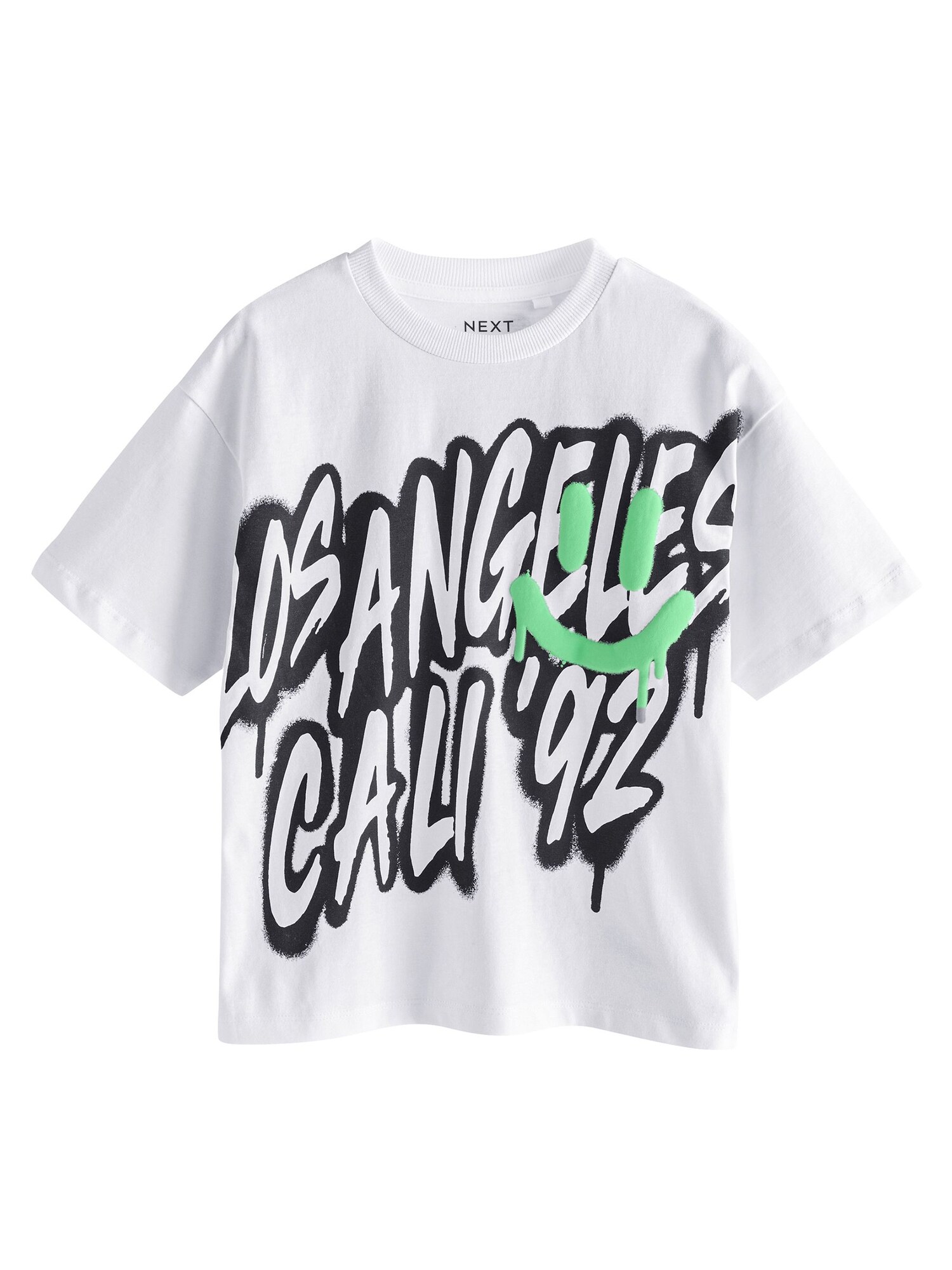 Next Tricou  verde / alb