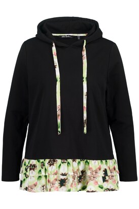 Ulla Popken Sweatshirt Gemengde kleuren / Zwart