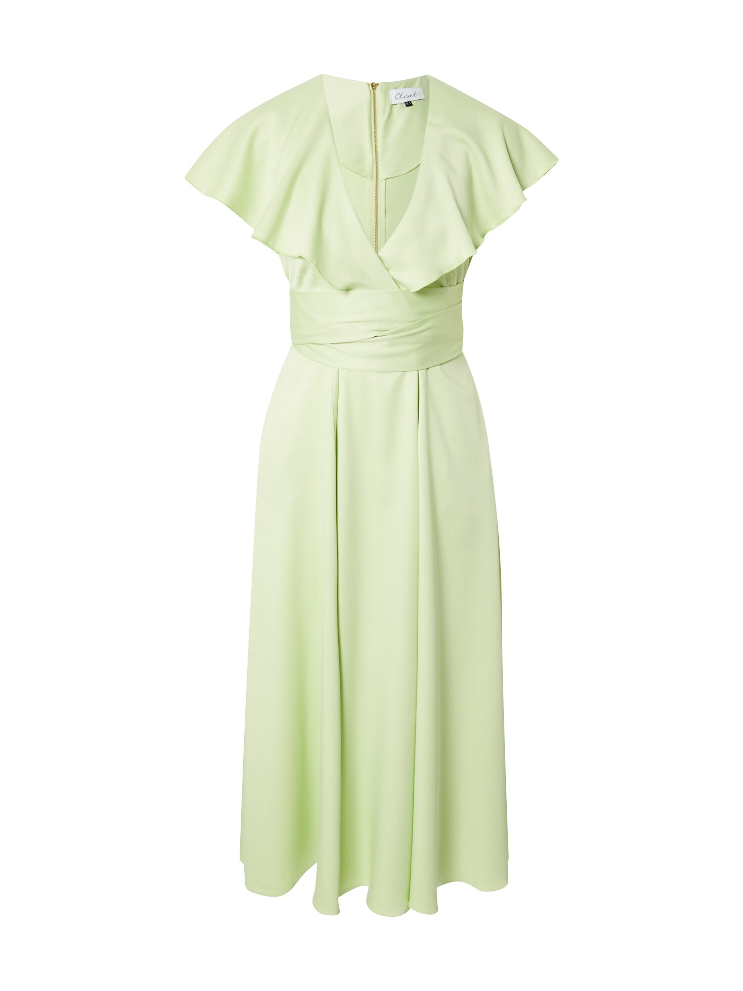 Closet London Kokteilinė suknelė pastelinė žalia