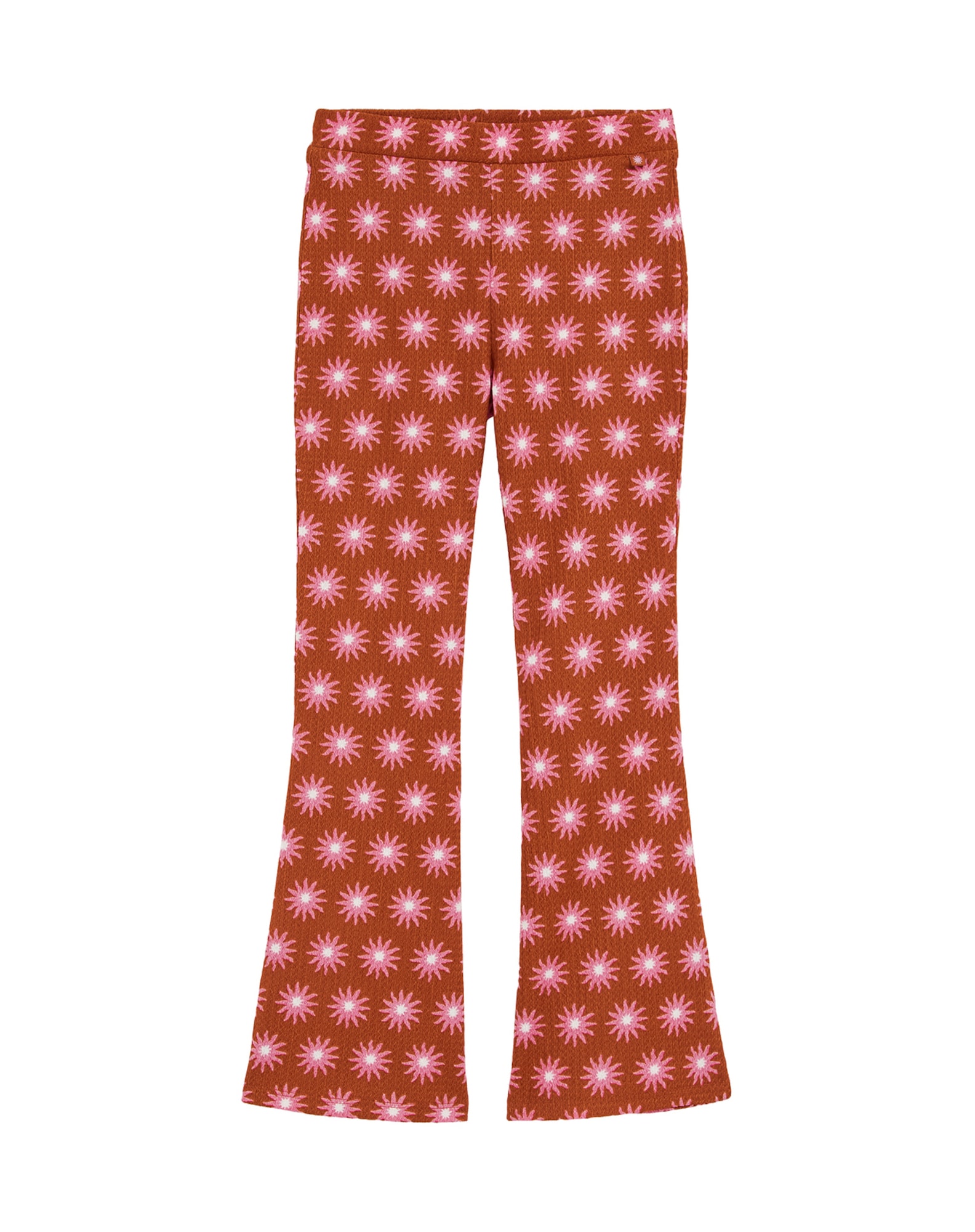 WE Fashion Nadrág  rozsdabarna / rózsaszín / fehér akciós termékkép 1
