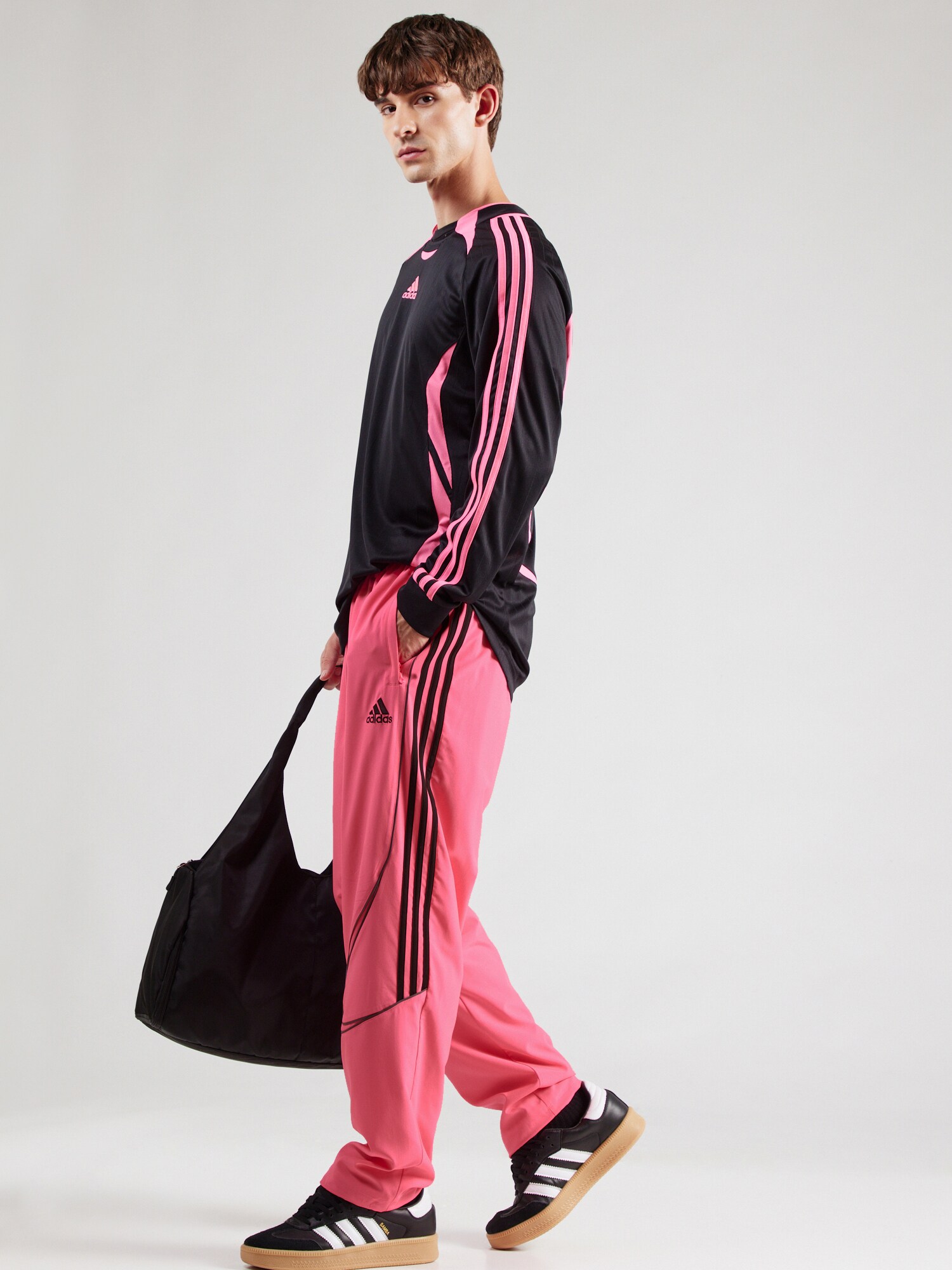 ADIDAS ORIGINALS Nohavice 'TEAMGEIST' ružová / čierna (obrázok 4)