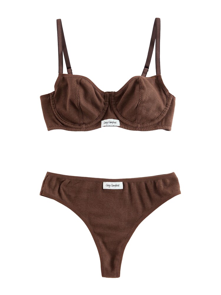 Trendyol Wäsche-Set Damen Größe 75 braun