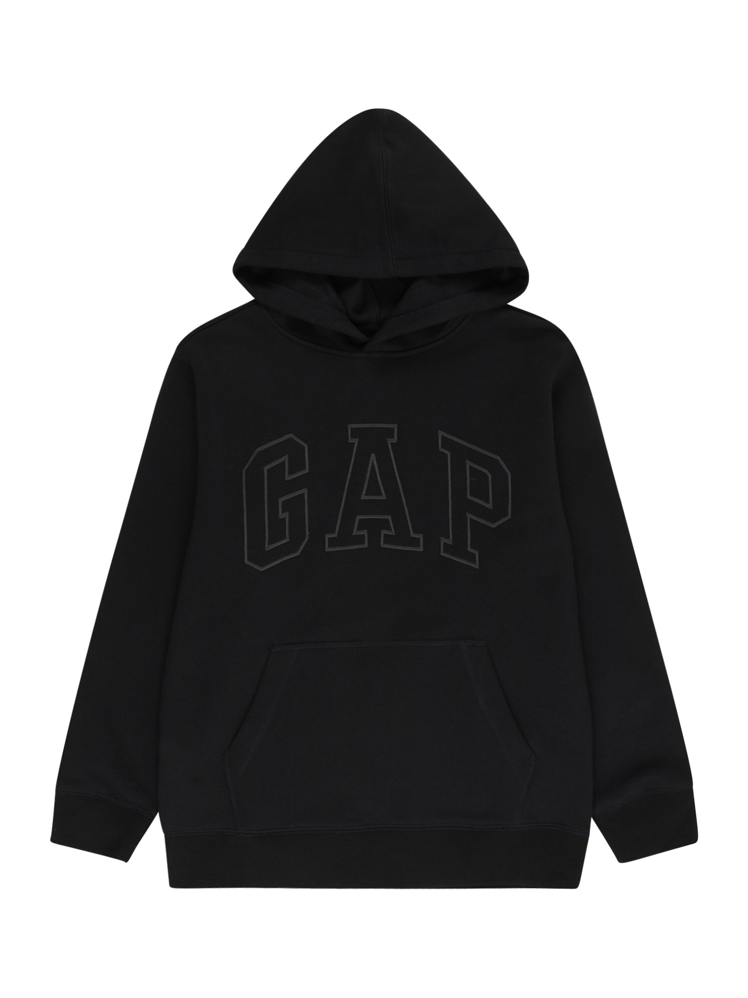GAP Суичър  сиво / черно