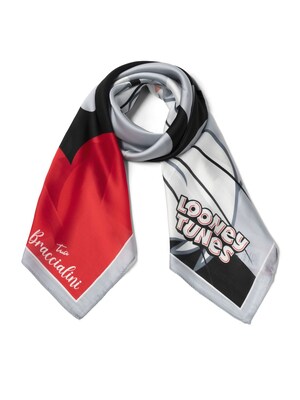 Braccialini Chal 'Foulard Looney Tunes'  negro