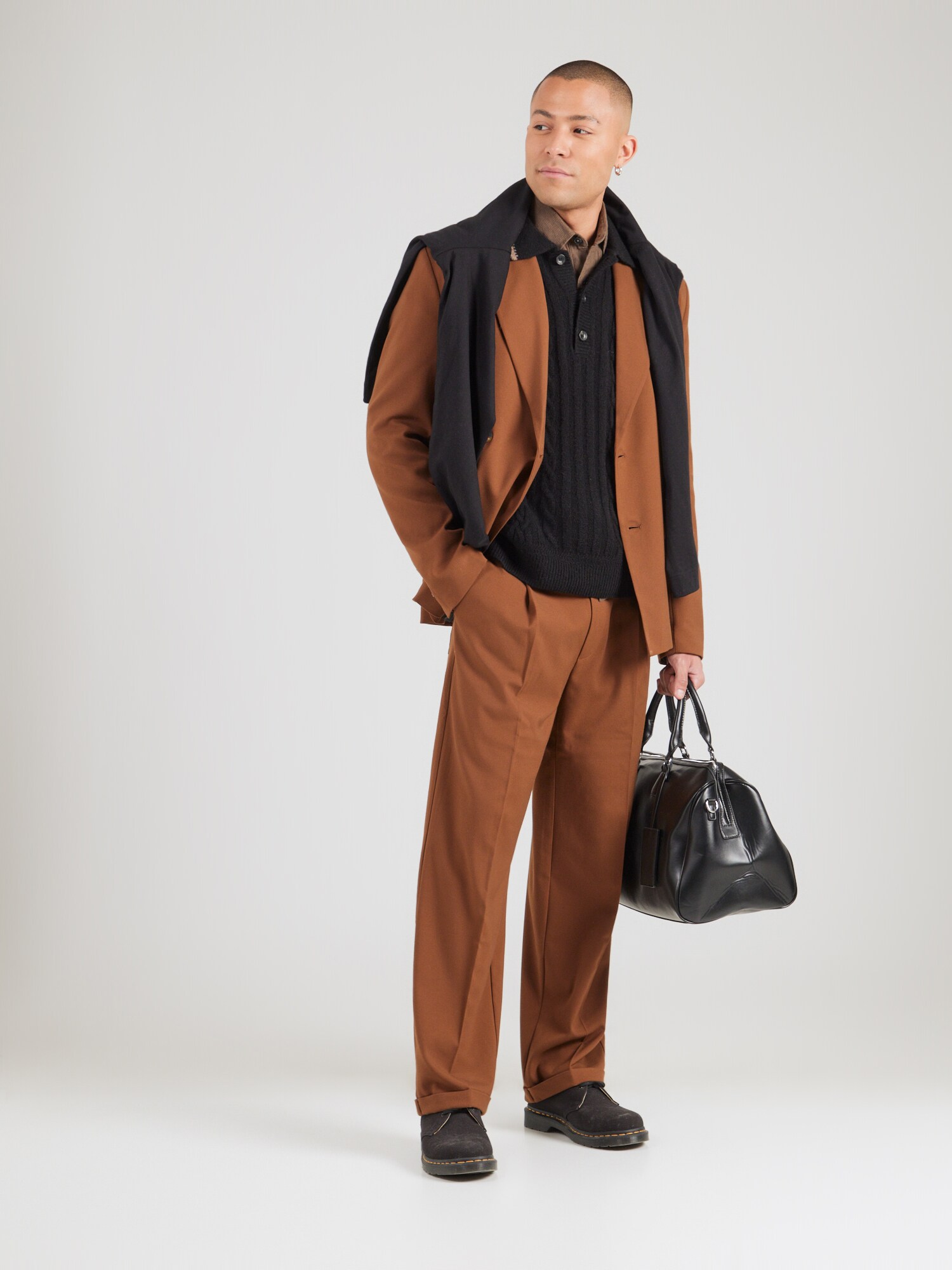SCOTCH & SODA Jersey  marrón / negro – imagen 4