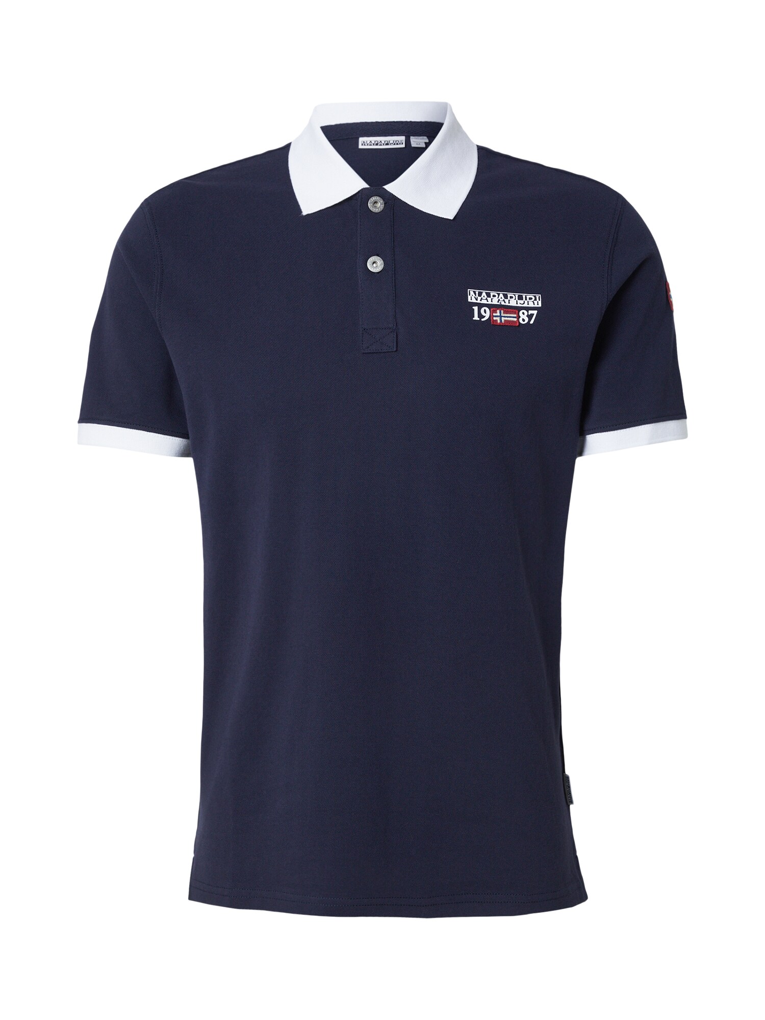 NAPAPIJRI Tricou 'EANY 1'  bleumarin / alb