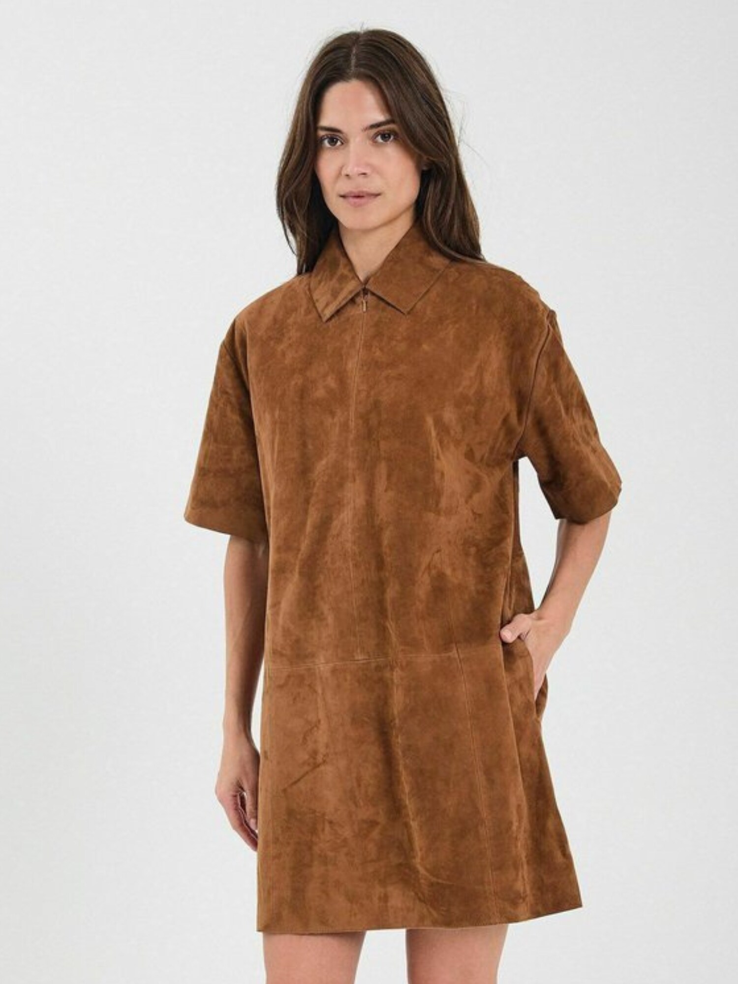 NORR Abito ' Kamilla '  cognac