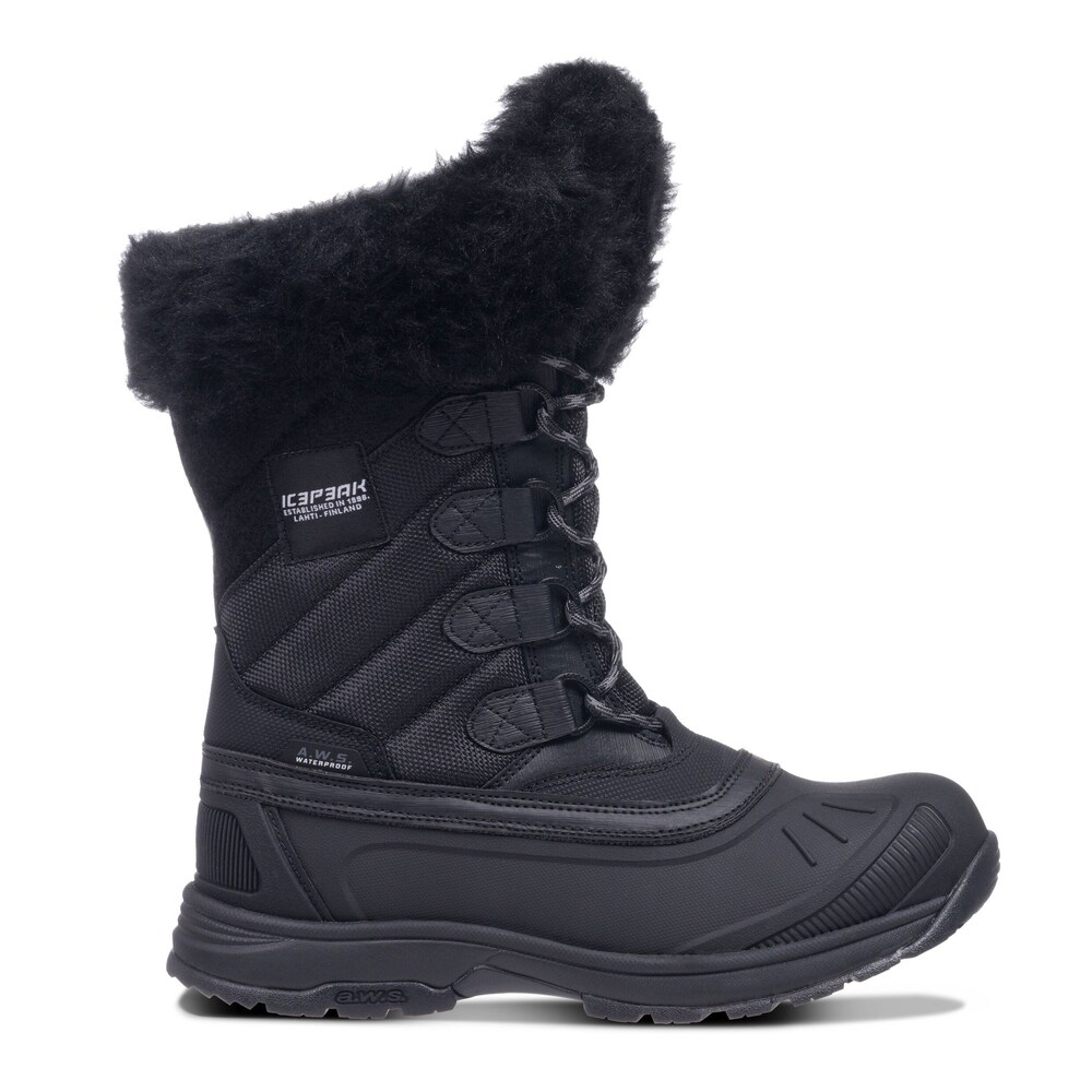 ICEPEAK Winterboots Damen Größe 38 schwarz
