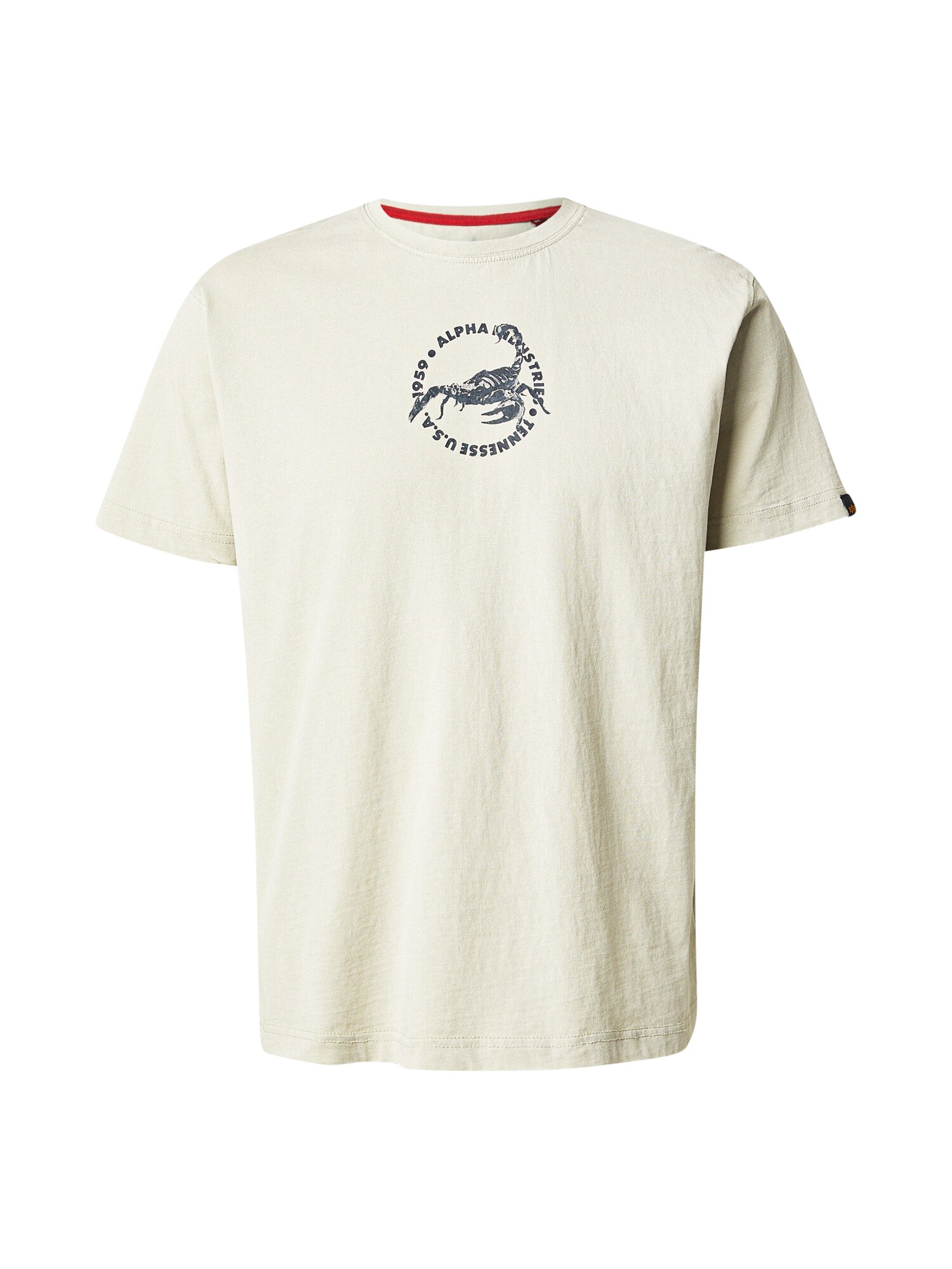 ALPHA INDUSTRIES Tricou 'Scorpion'  albastru marin / gri / grej