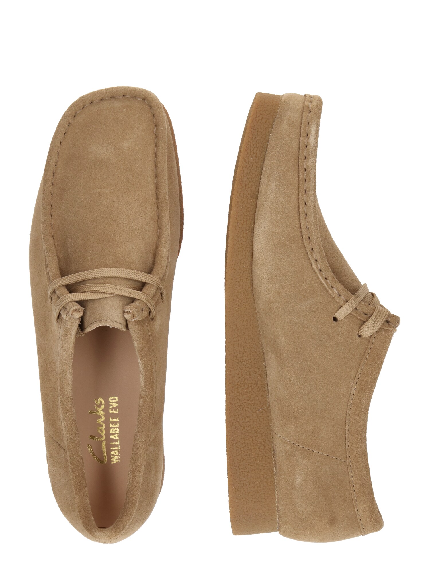 CLARKS Fűzős cipő 'Wallabee EVO'  világosbarna termék 2. képe
