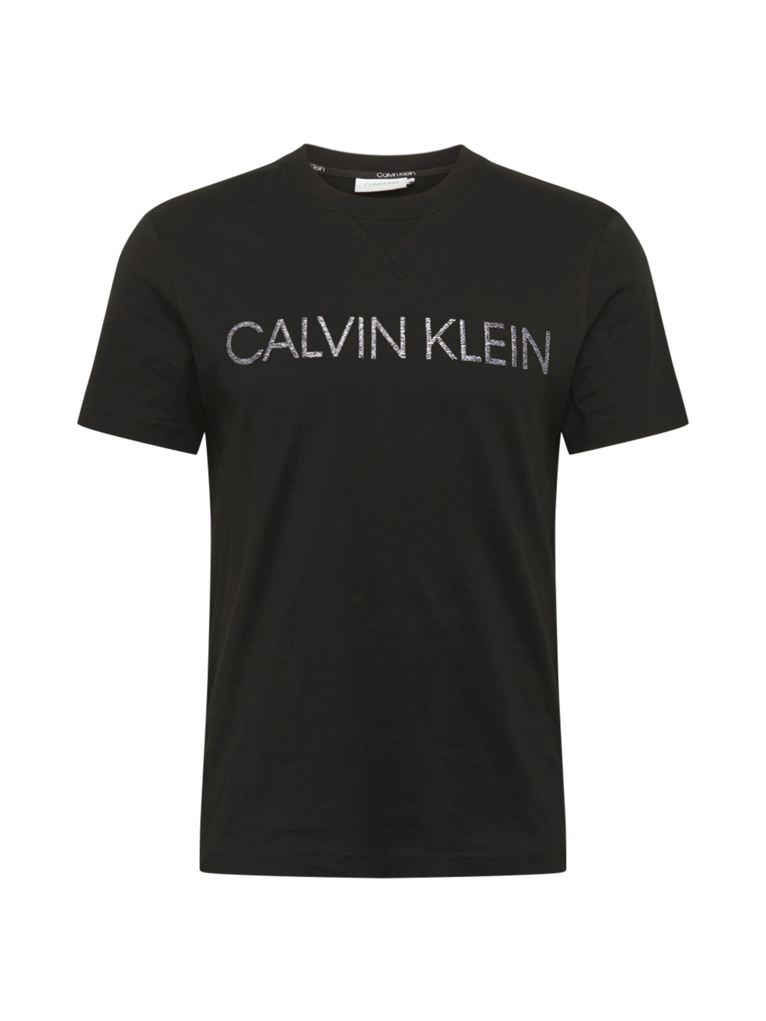 Calvin Klein Marškinėliai  sidabrinė / juoda