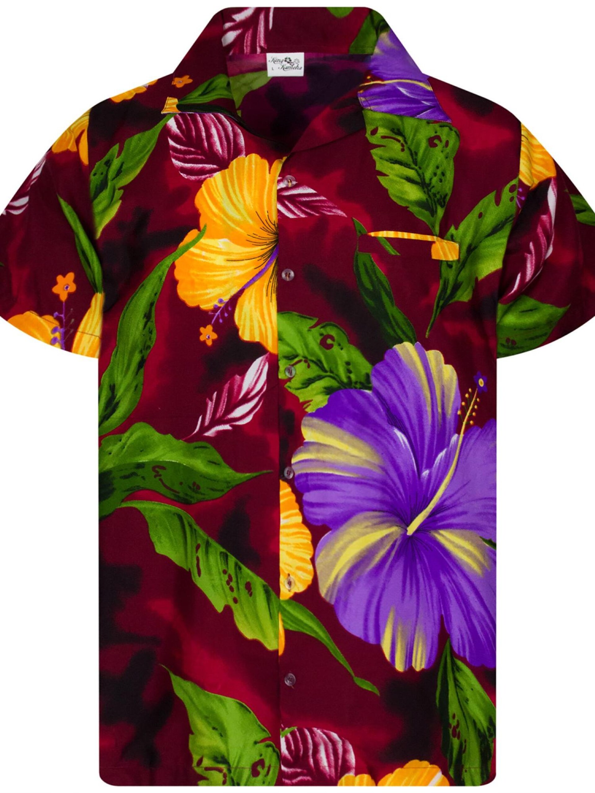 King Kameha T-shirt 'Big Flower' herr