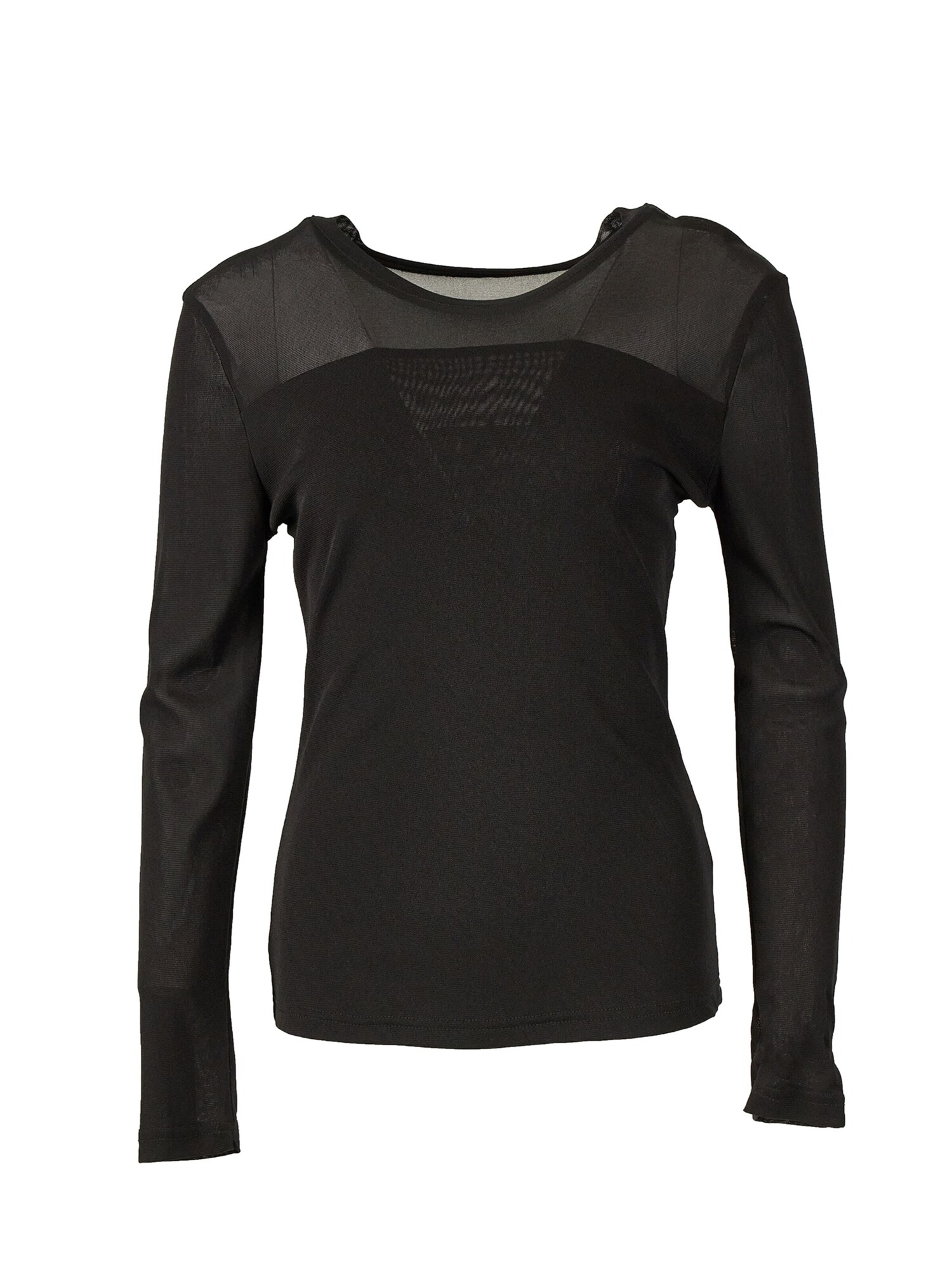 Blus 'YOLIGEX Mesh Langarmtop mit Rundhals'