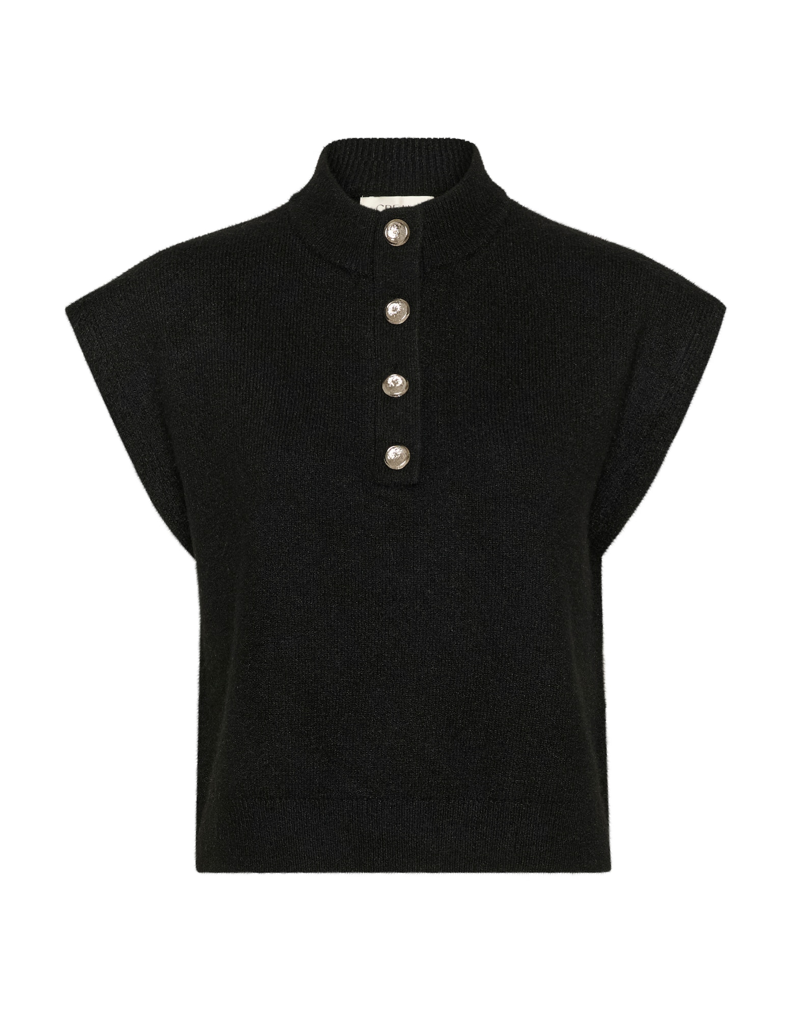 Cream Vestă tricotată CR Jangle  negru