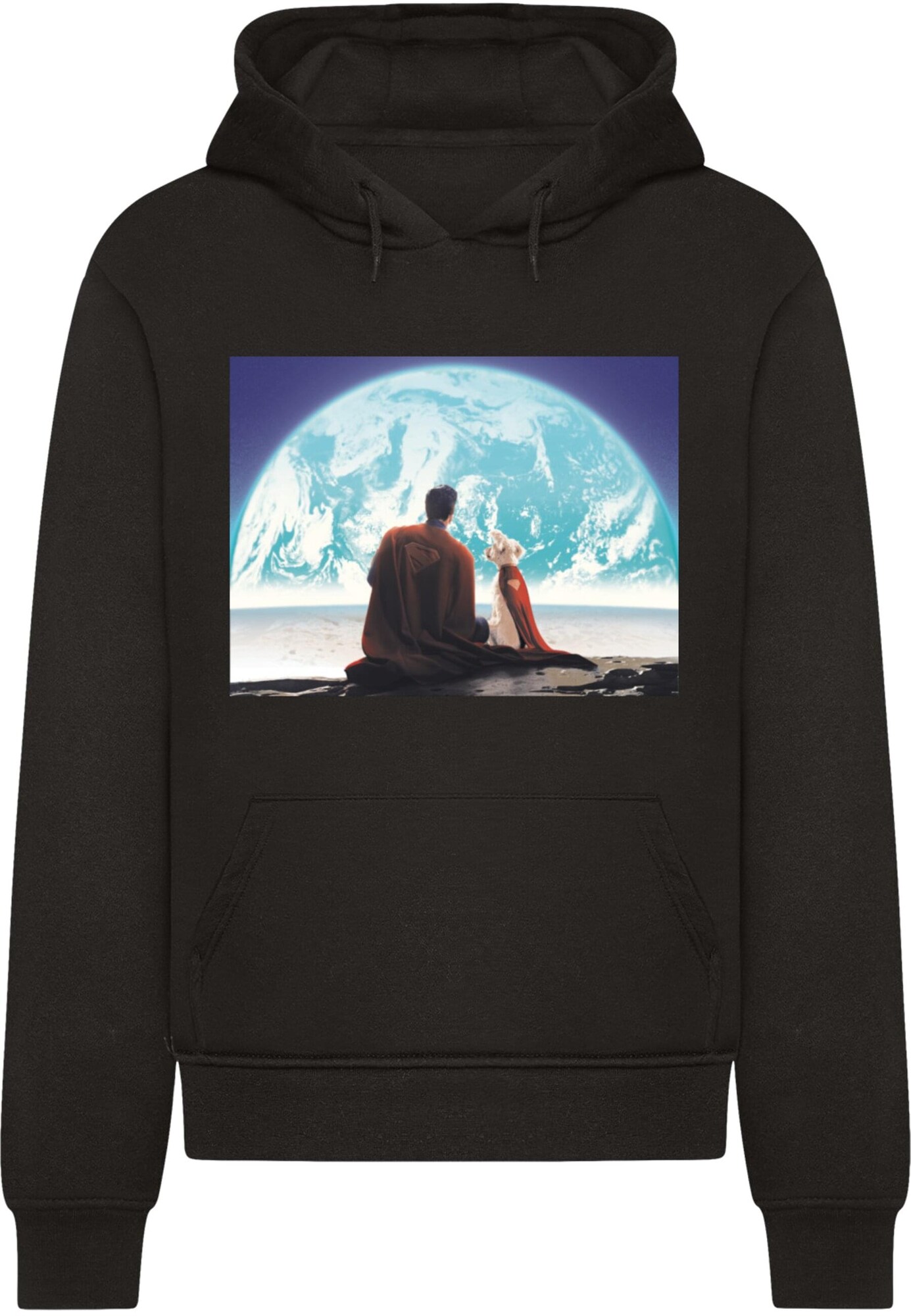 Thumbnail - ABSOLUTE CULT Superman Looking At Earth Krypto Cape Basic Hoody