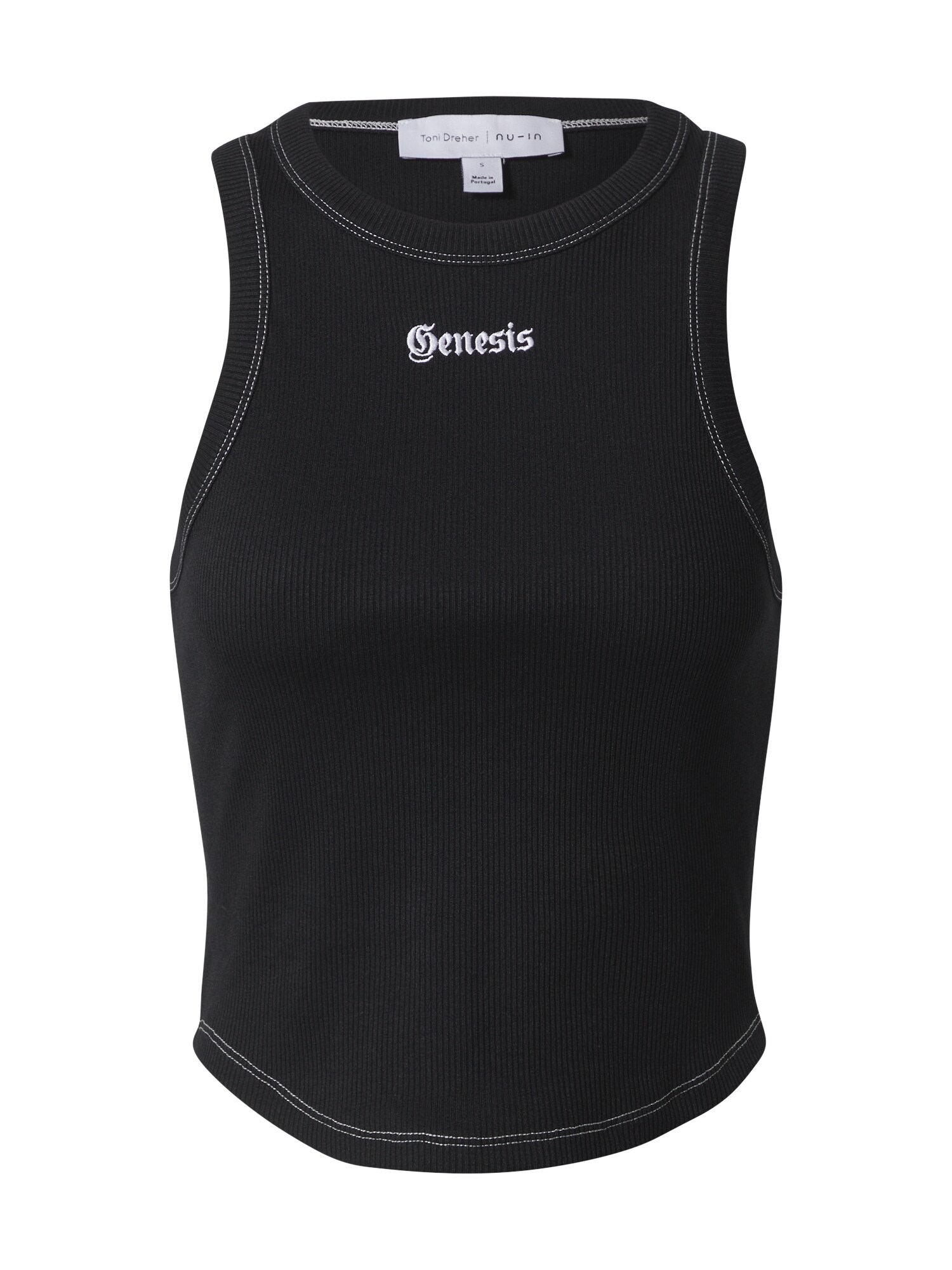 NU-IN Palaidinė be rankovių 'Genesis'  juoda / balta
