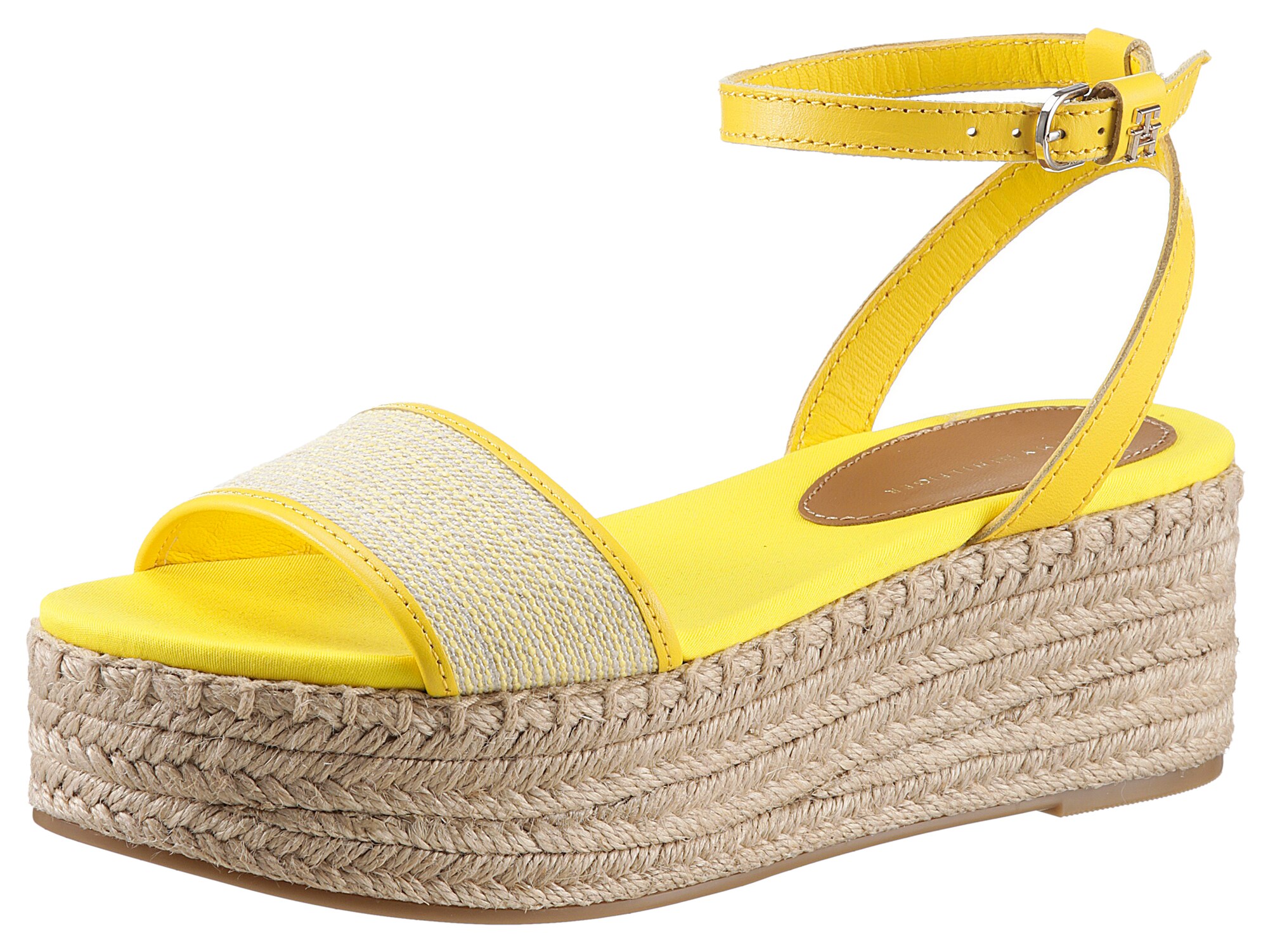 Tommy Hilfiger TOMMY HILFIGER Riemensandale beige / braun / hellgelb