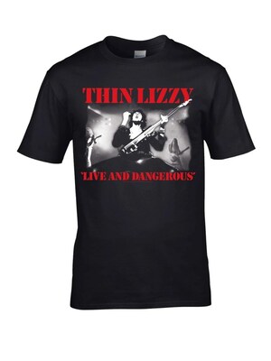 Thin Lizzy Camiseta 'Thin Lizzy Dangerous T-Shirt'  negro