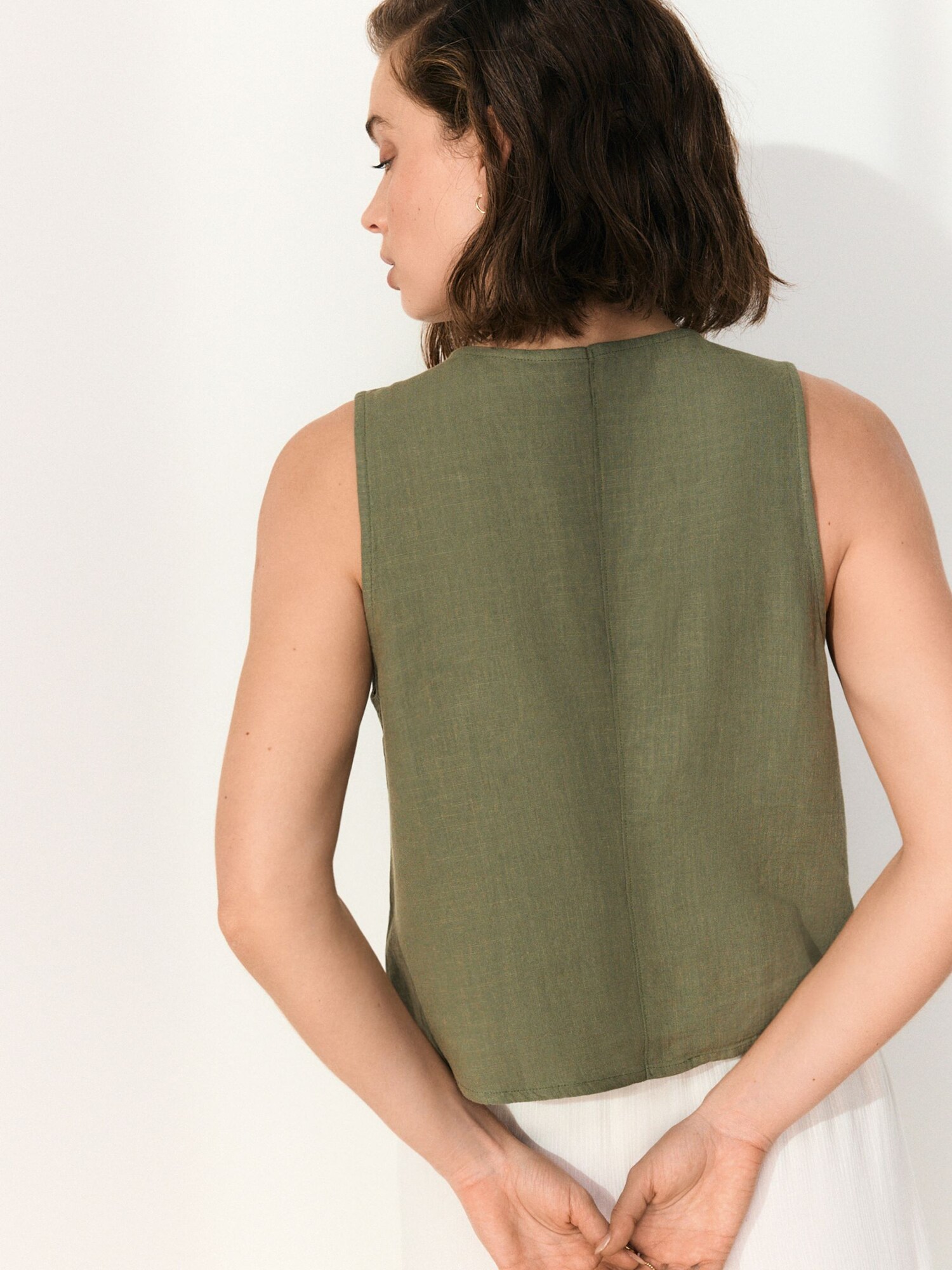 Next Öltönymellény  khaki / fekete / fehér termék 2. képe