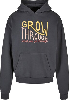 Merchcode Sweatshirt ‘Spring – Grow Through 2’ Geel / Donkergrijs / Rosa