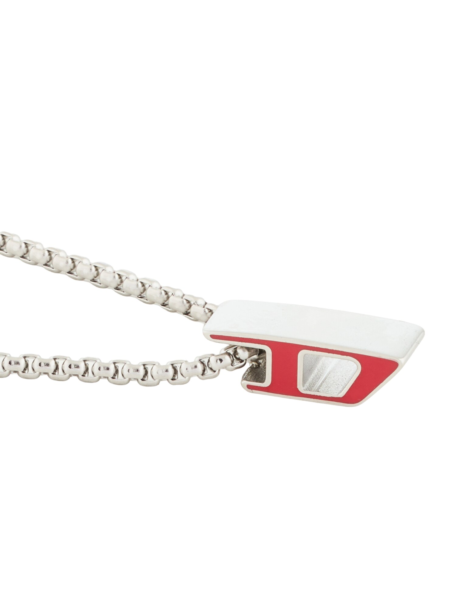 DIESEL Cadena  rojo / plata