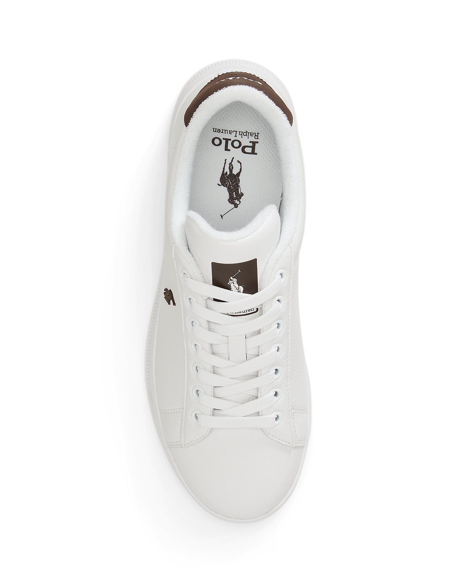 Polo Ralph Lauren Zapatillas deportivas bajas 'HRT CRT III'  chocolate / blanco – imagen 3